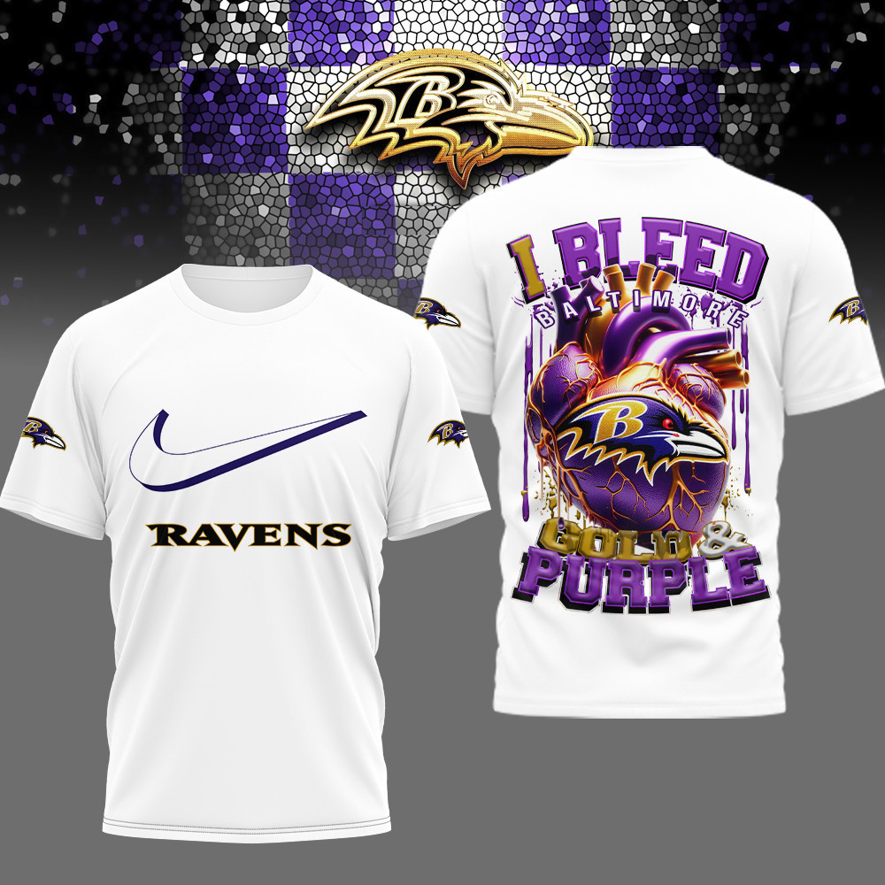Baltimore Ravens | Premium NFL I Bleed 3D Shirt HI