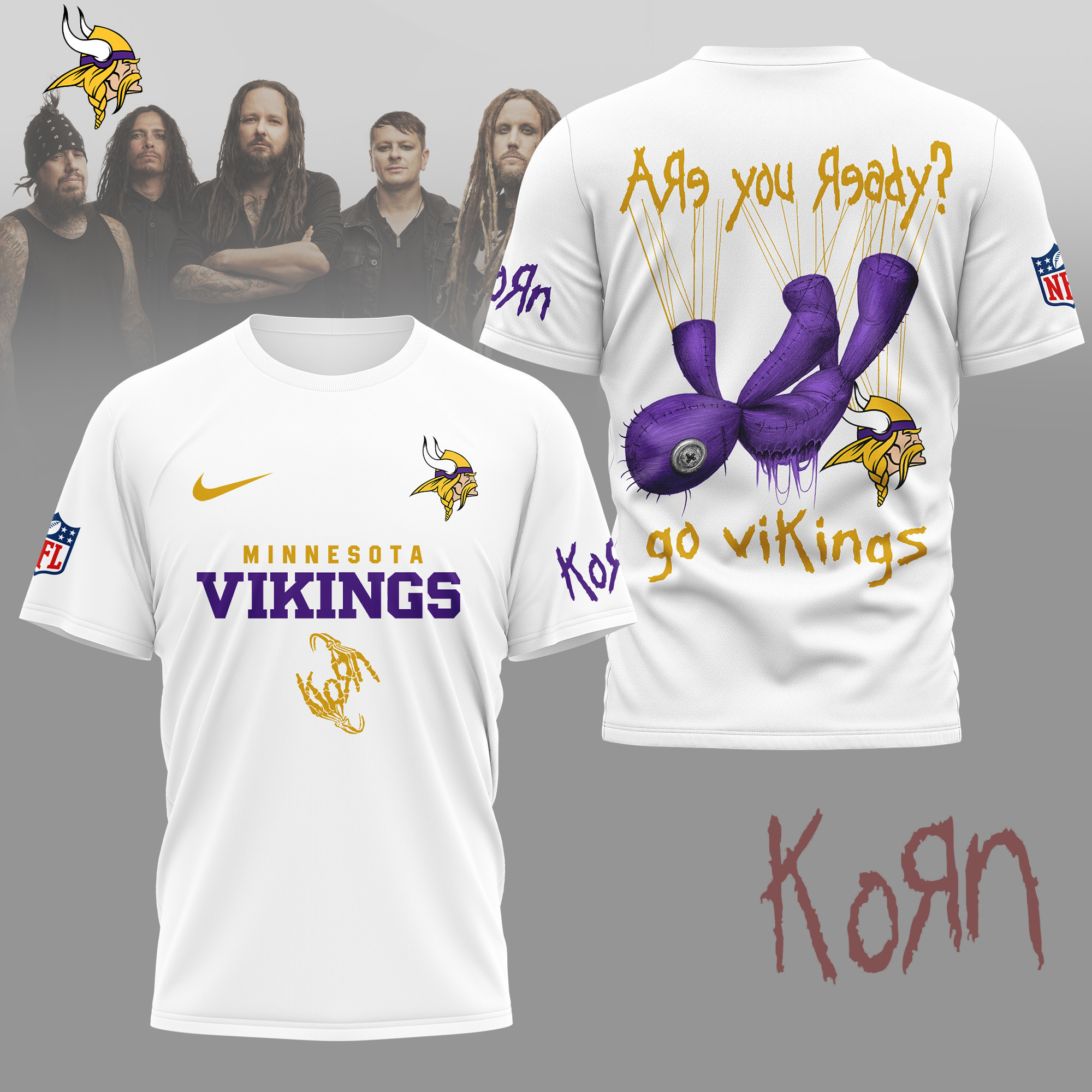 Minnesota Vikings | Premium NFL Korn Fan Shirt NY