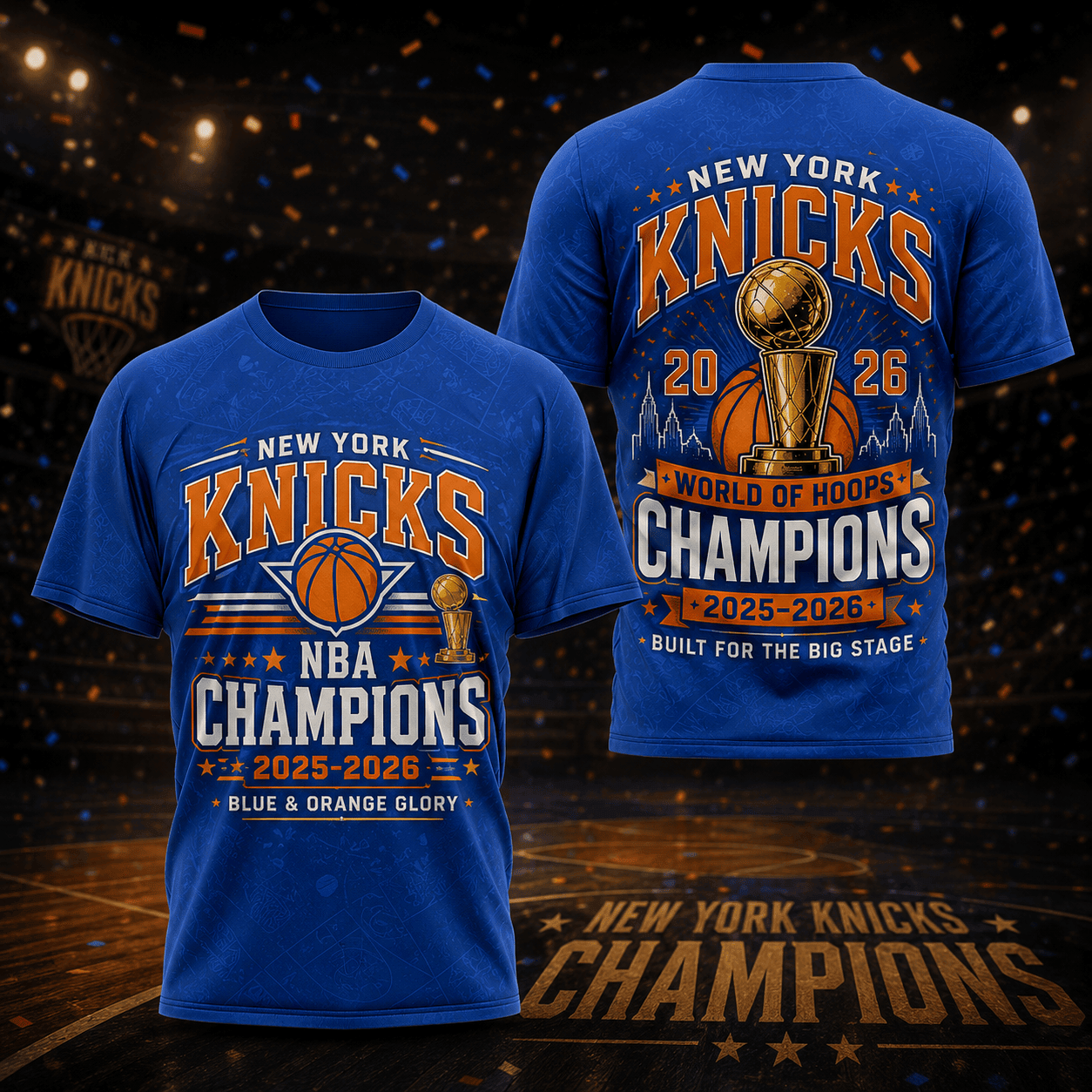 New York Knicks | Premium 2026 NBA Champions 3D Shirt TD