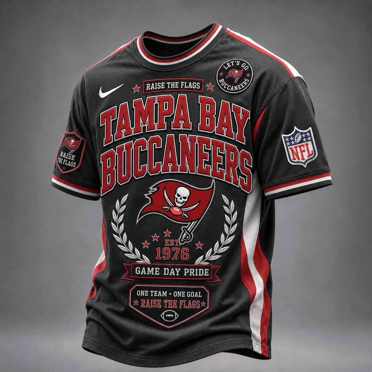 Tampa Bay Buccaneers | Premium NFL Classic Game Day Football Fan T-Shirt TD