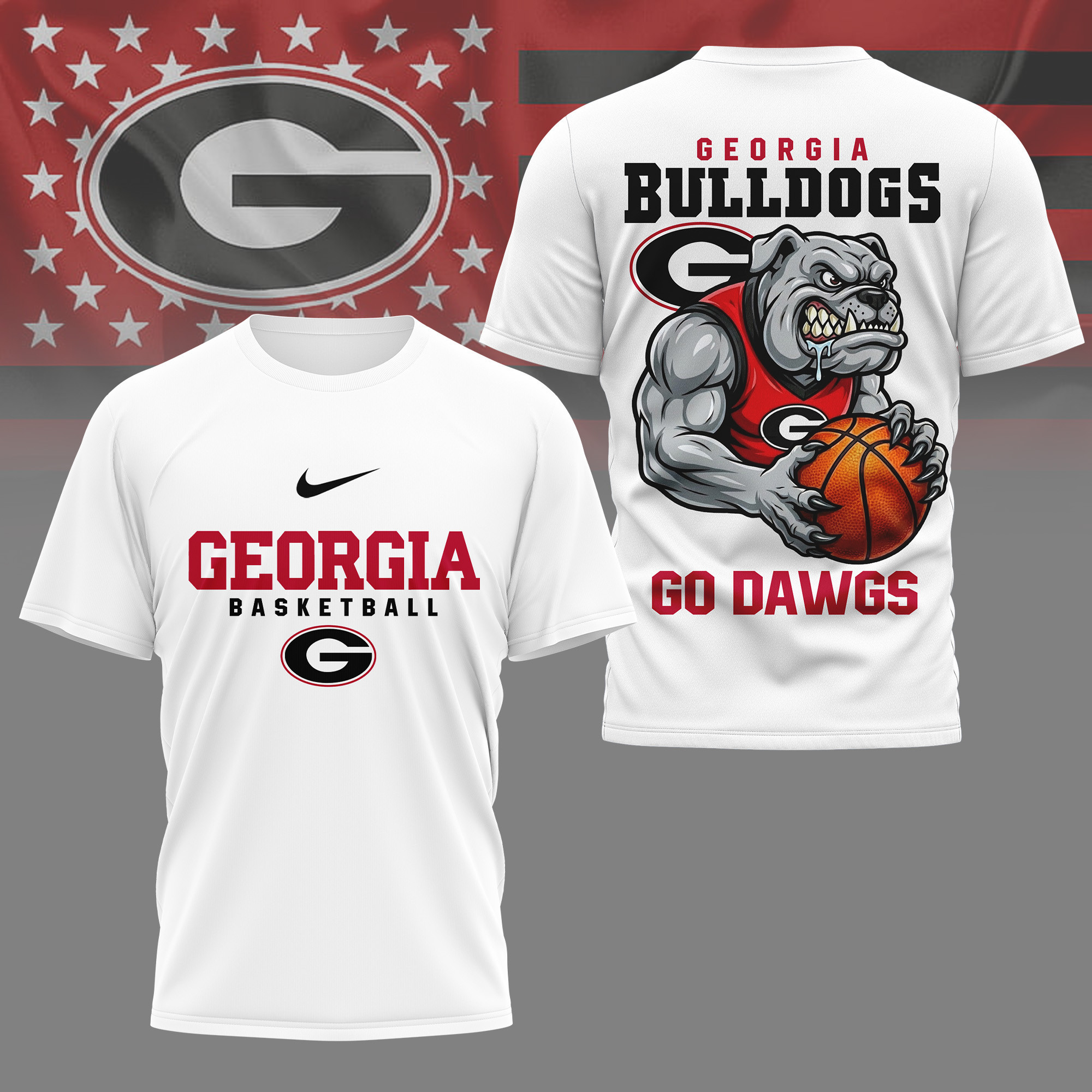 Georgia Bulldogs | Premium NCAA GameDay Basketball 3D Shirt NY