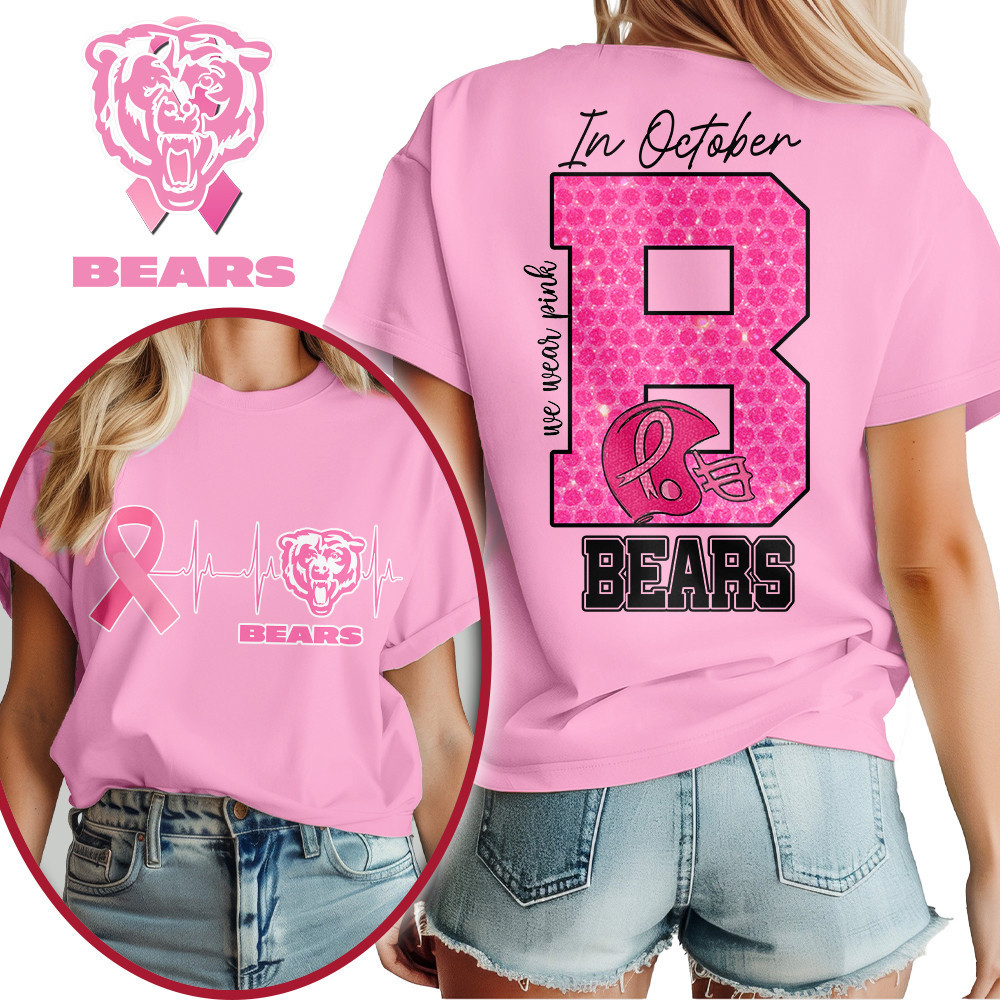 Chicago Bears | Premium NFL Breast Cancer Women's Shirt MM