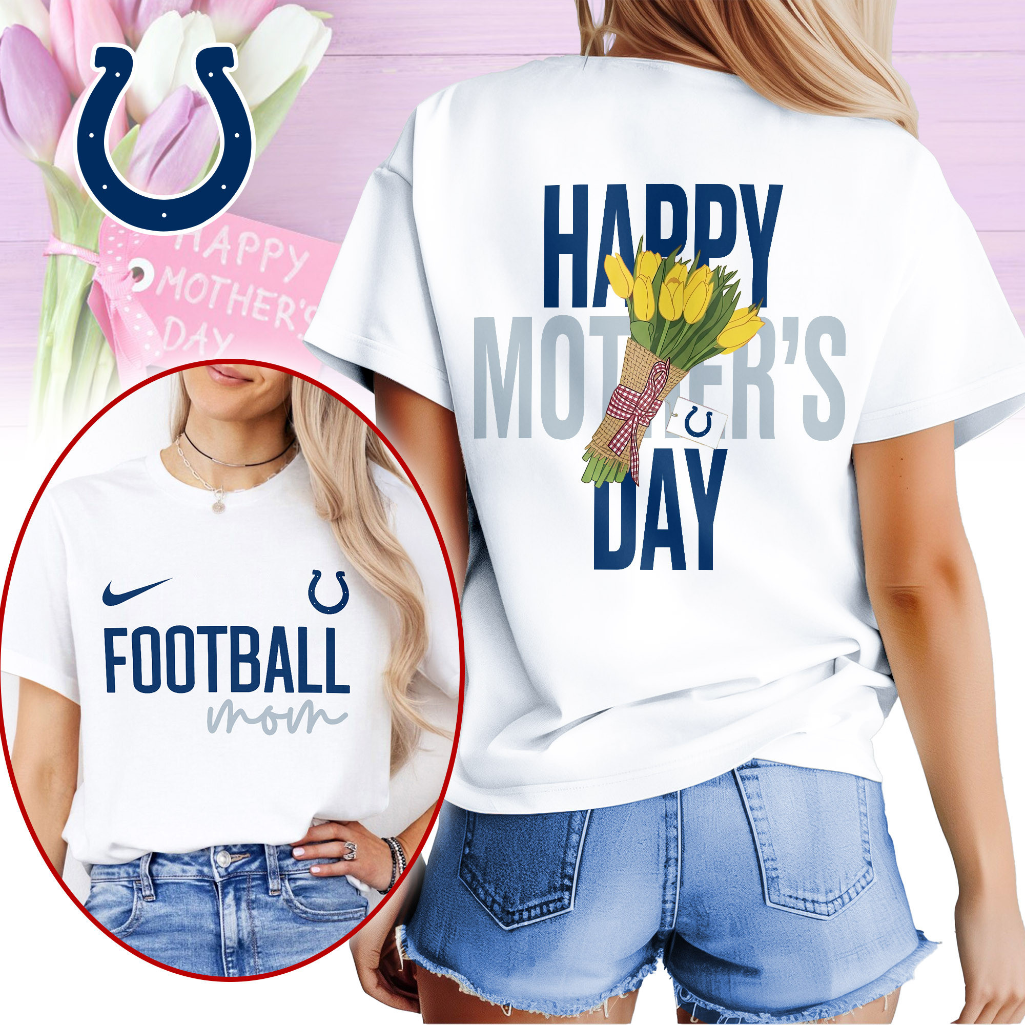 Indianapolis Colts | Premium NFL Happy Mother Day 3D Shirt NP