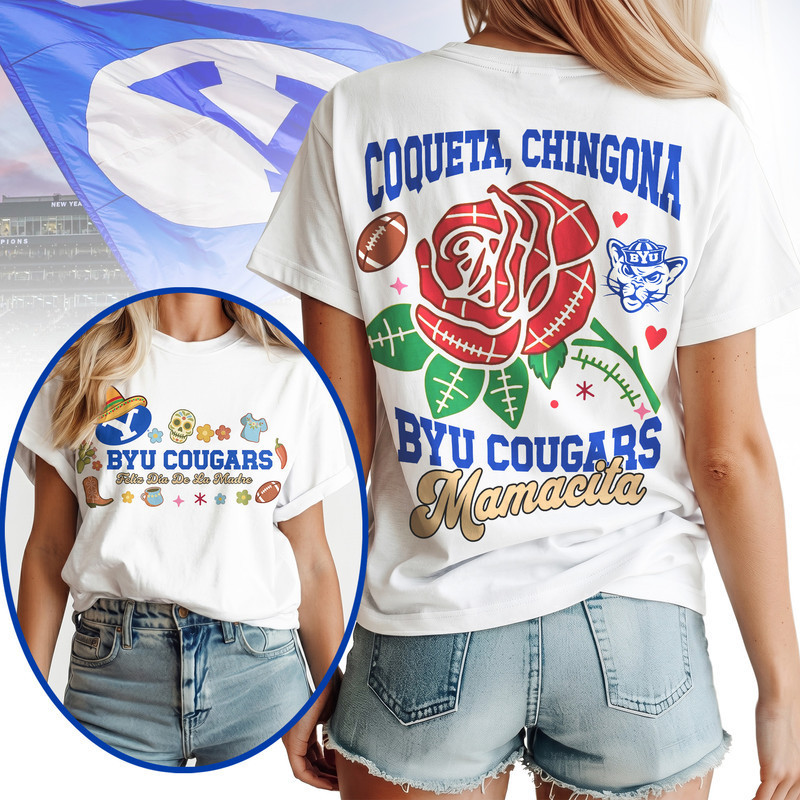 BYU Cougars | Premium NCAA Dia De La Madre 3D T-Shirt HY