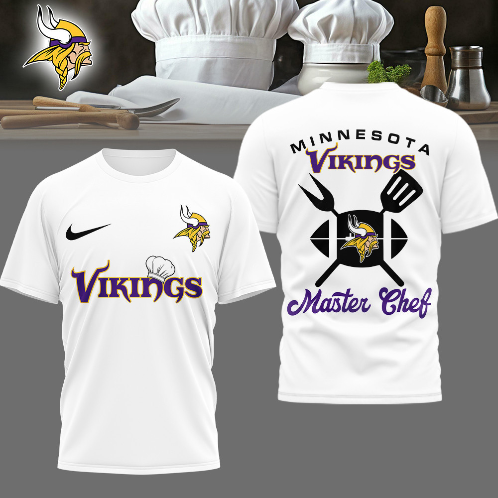 Minnesota Vikings | Premium NFL Master Chef 3D Shirt HI