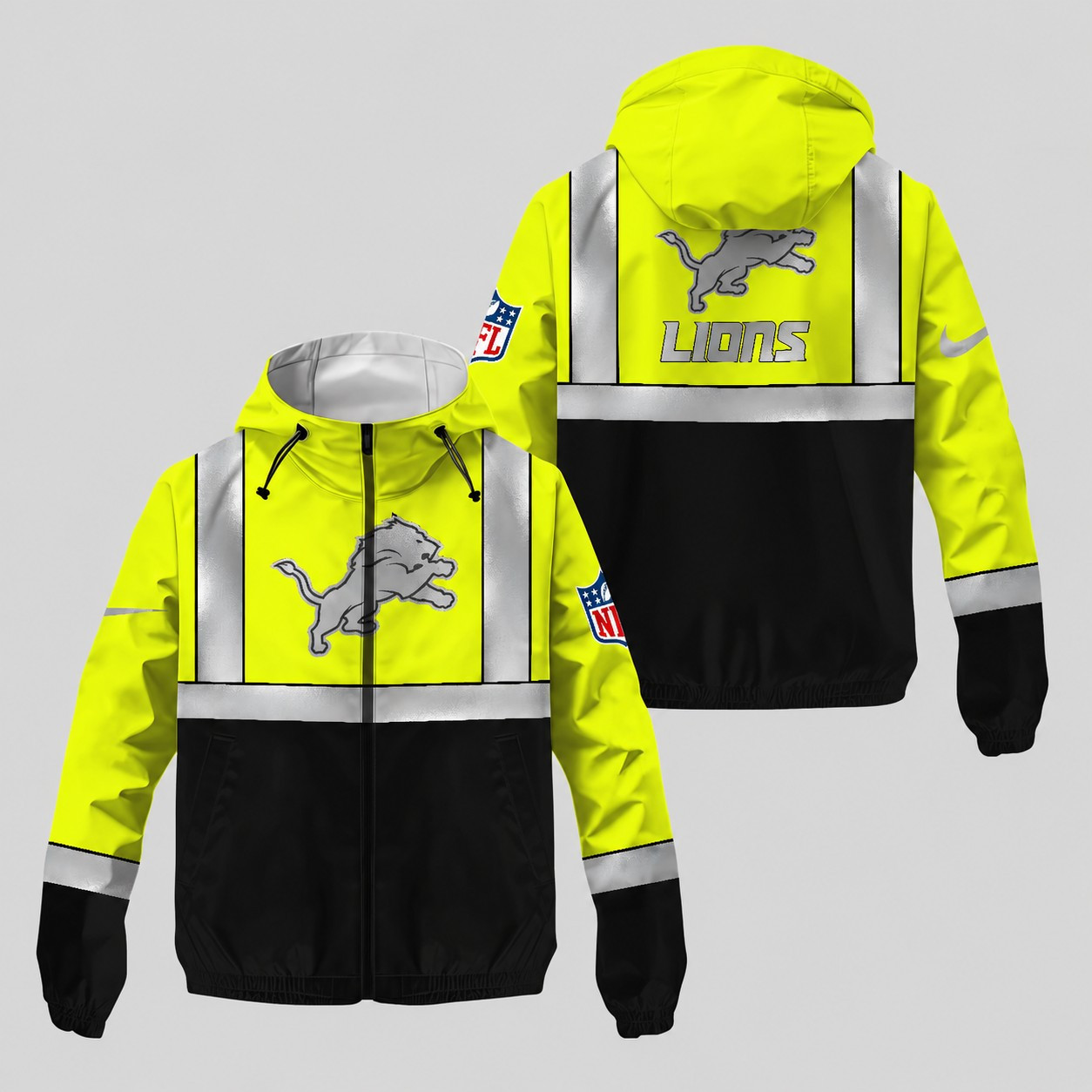 Detroit Lions | Premium NFL Safety Windbreaker Jacket MM