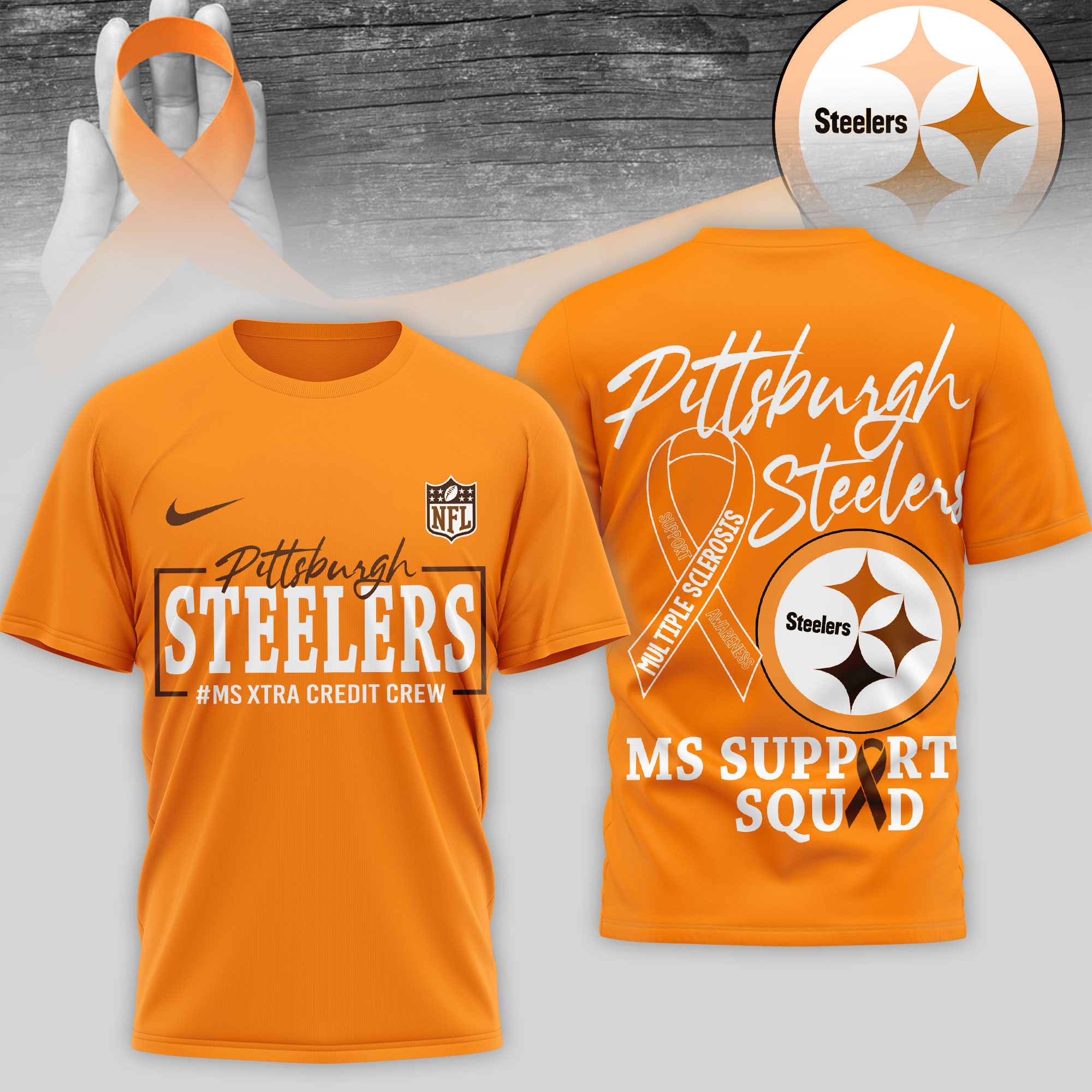 Pittsburgh Steelers | Premium NFL MS Support 3D T-Shirt HY