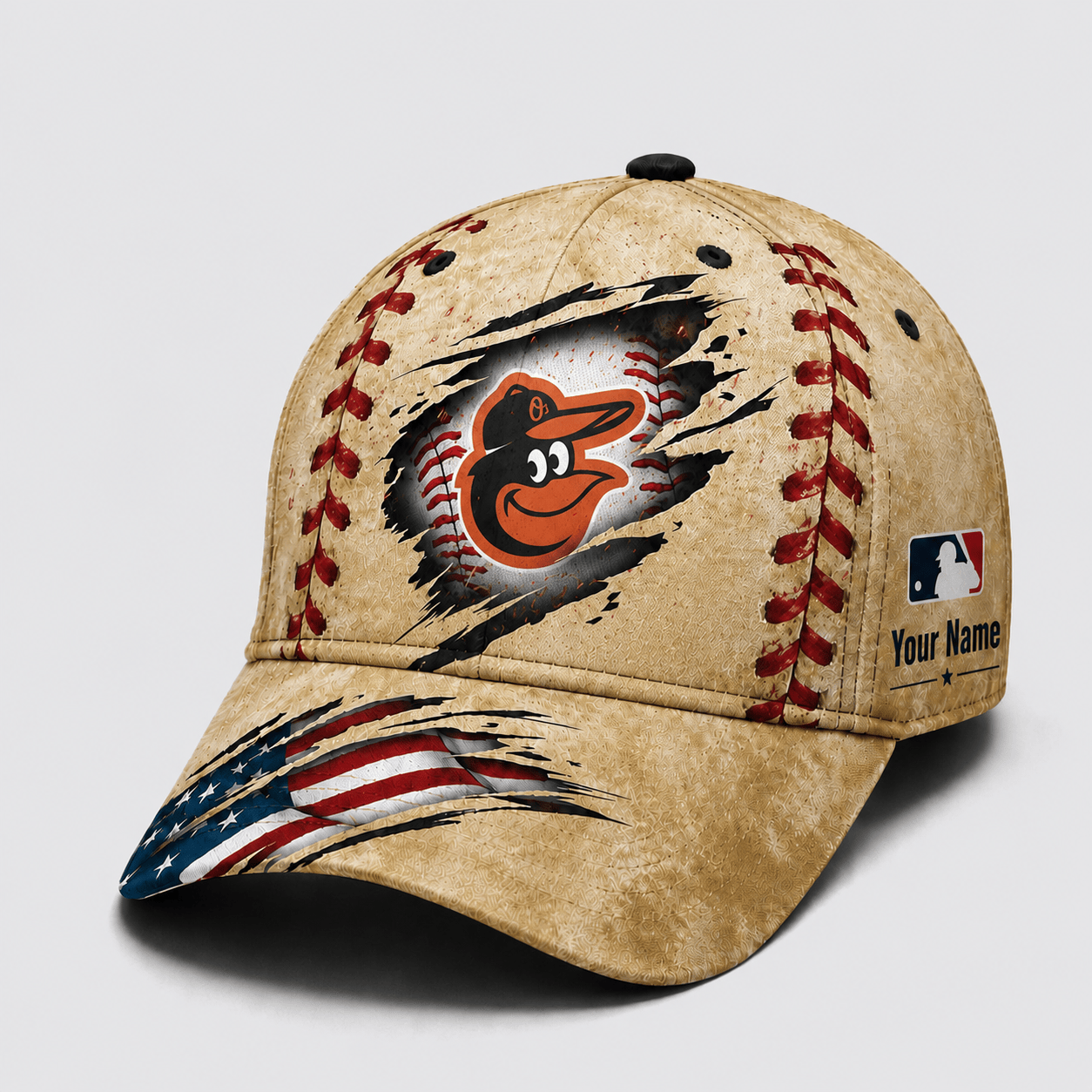 Baltimore Orioles | Premium MLB Patriot Stitch Baseball Cap