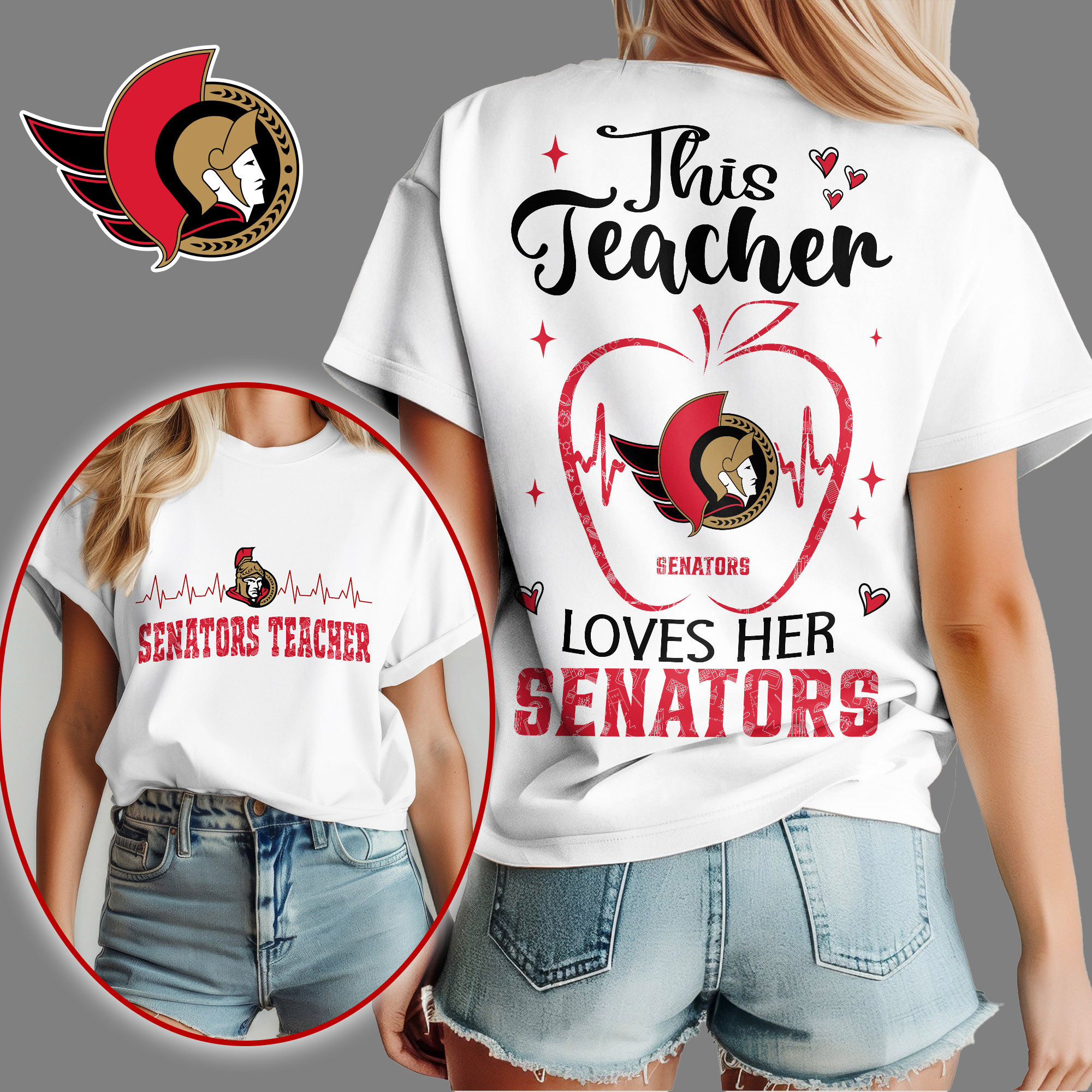 Ottawa Senators | Premium NHL Teacher Appreciation Month Women's Shirt NY