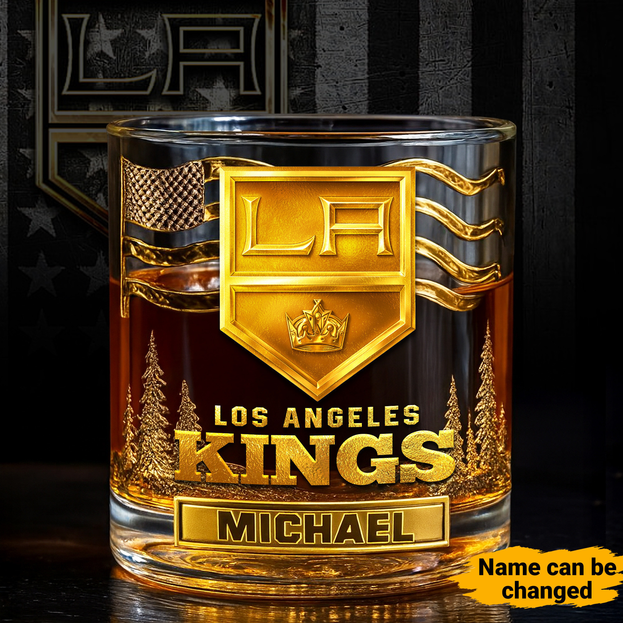 Los Angeles Kings | NHL Whiskey Glass TD