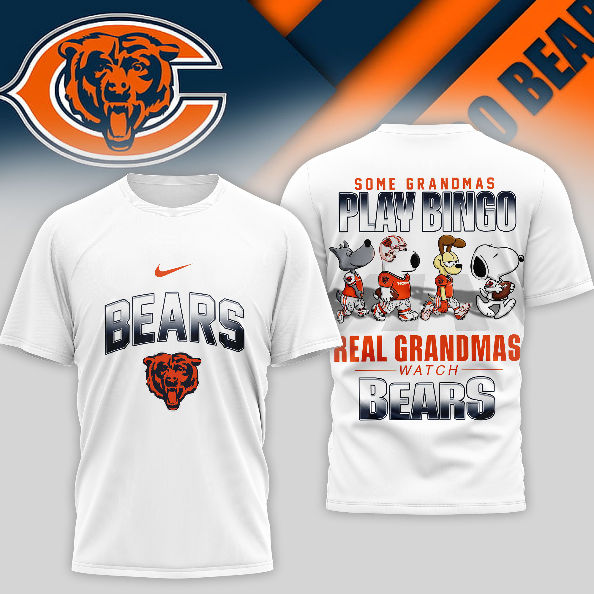 Chicago Bears | Premium NFL Prime Time 3D Shirt NTH1