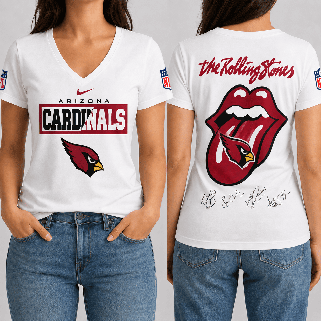 Arizona Cardinals | Premium NFL Rock 'n' Roll Spirit T-Shirt TD
