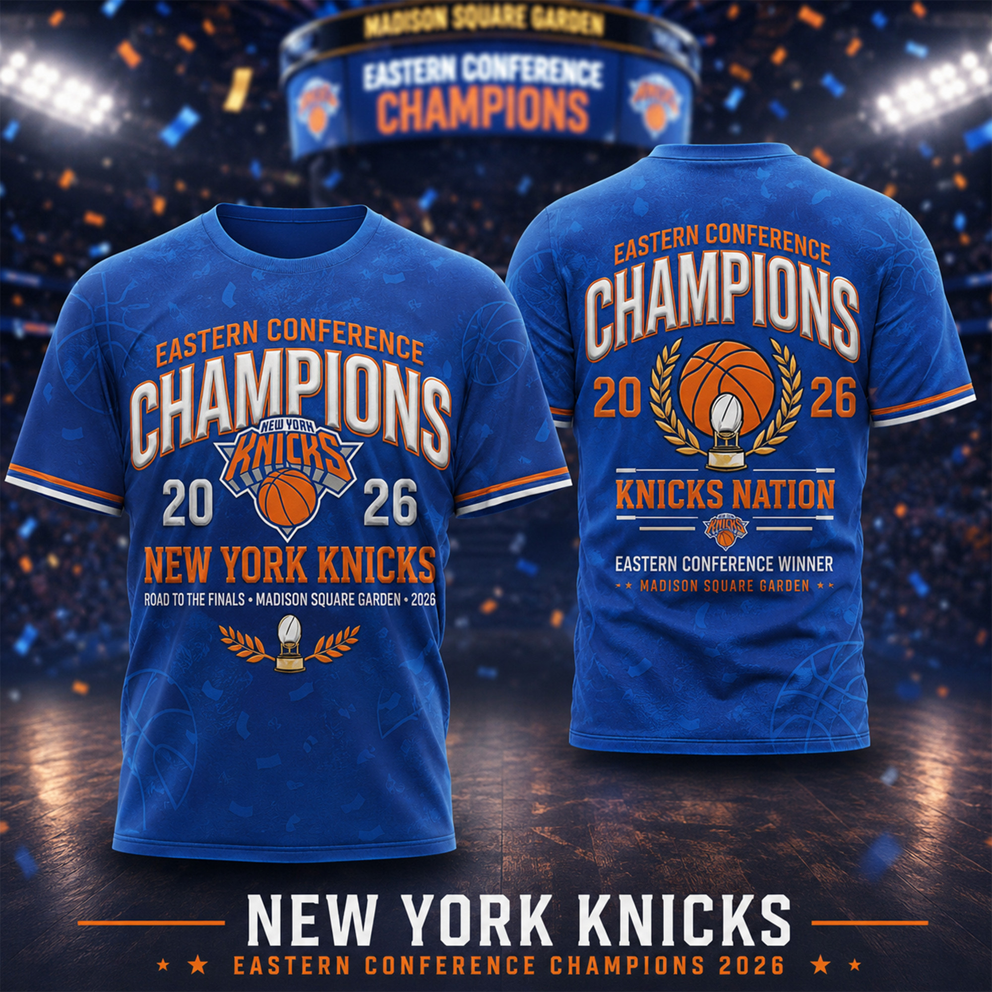 New York Knicks | Premium NBA Eastern Conference 2026 3D Shirt TD