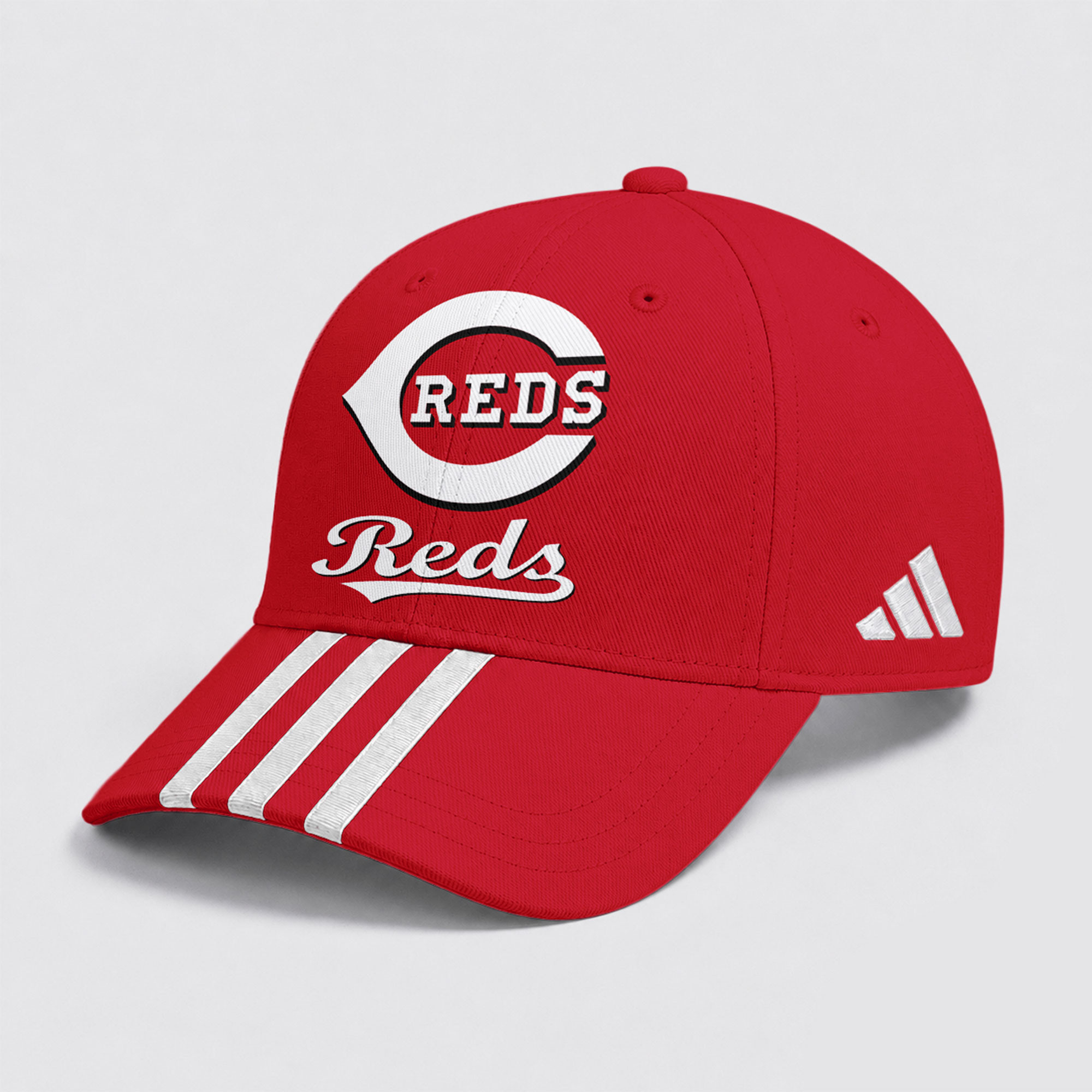 Cincinnati Reds | Premium MLB Signature Triple Stripe Fan Baseball Cap