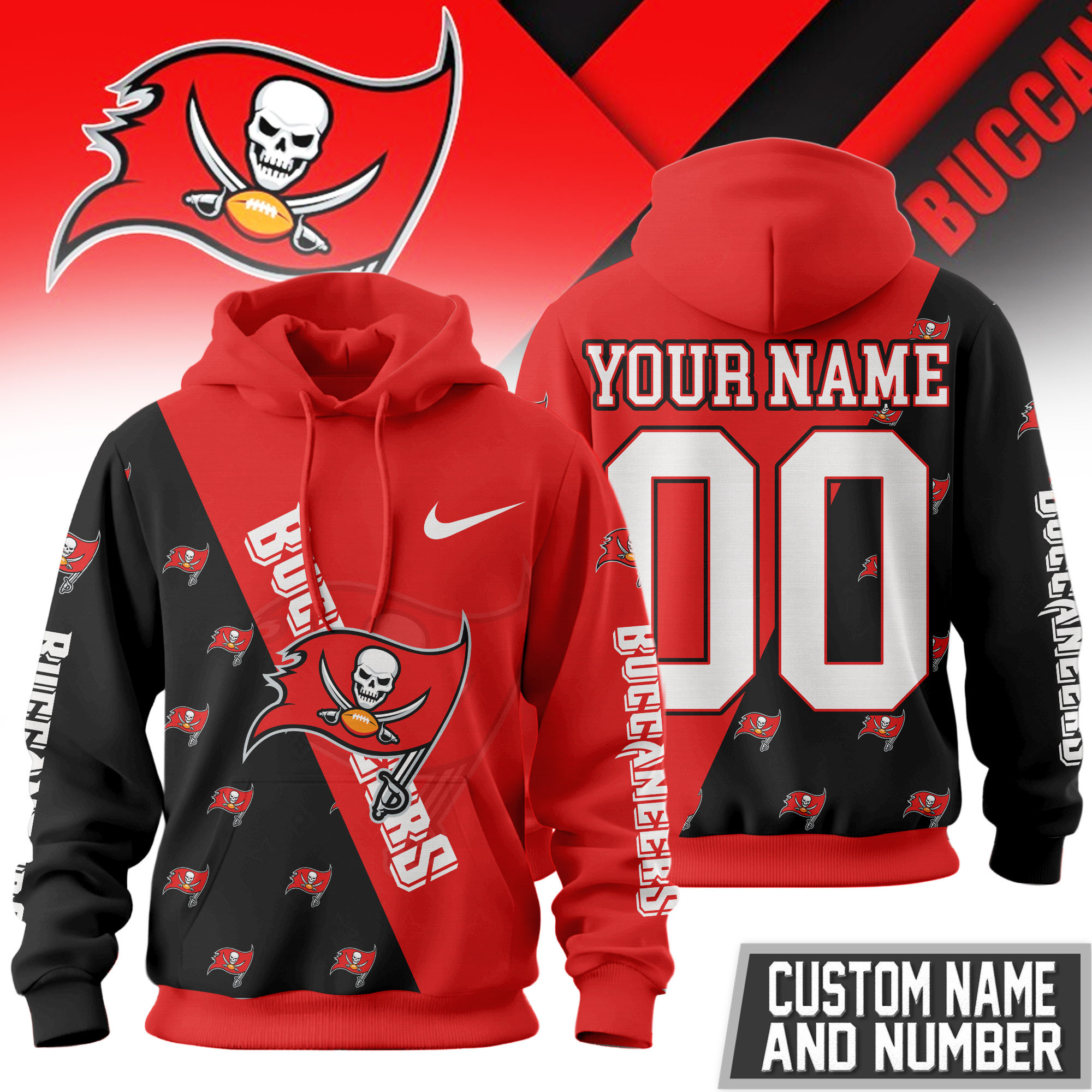 Tampa Bay Buccaneers | Premium NFL True Fan Spirit Custom Football Hoodie