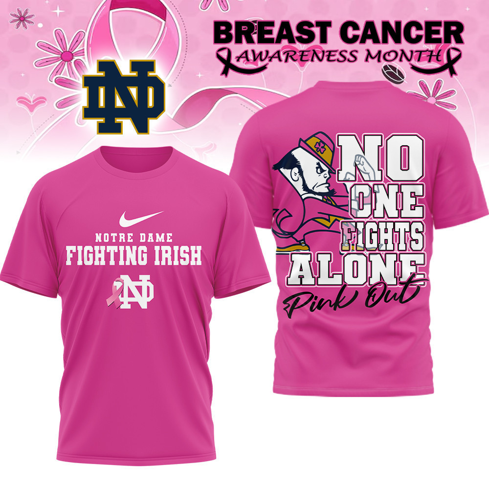 Notre Dame Fighting Irish | Premium NCAA Breast Cancer October T-Shirt MM