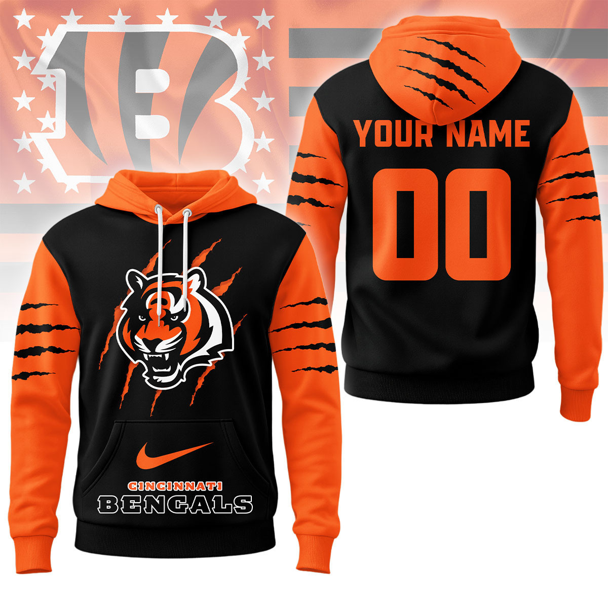 Cincinnati Bengals | Premium NFL Fan Pride Claw Hoodie NY