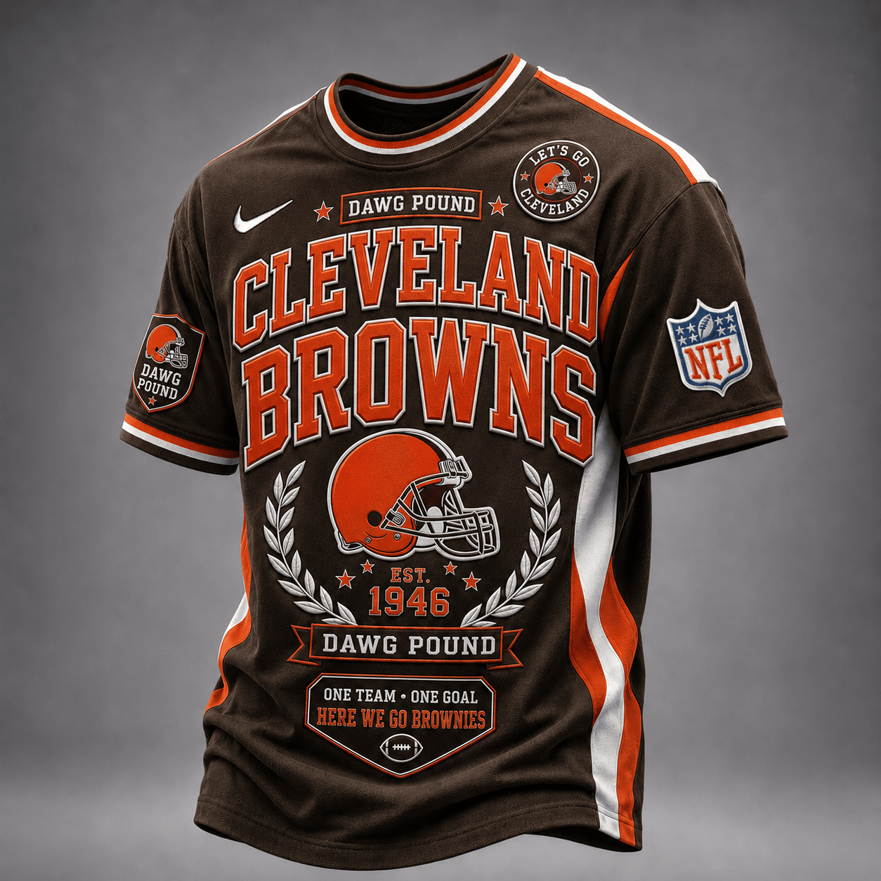 Cleveland Browns | Premium NFL Classic Game Day Football Fan T-Shirt TD