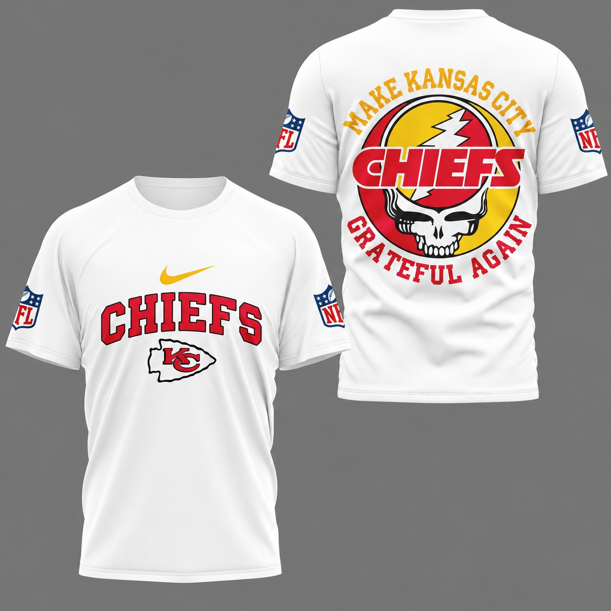 Kansas City Chiefs | Premium NFL Grateful Game Day 3D Shirt NY