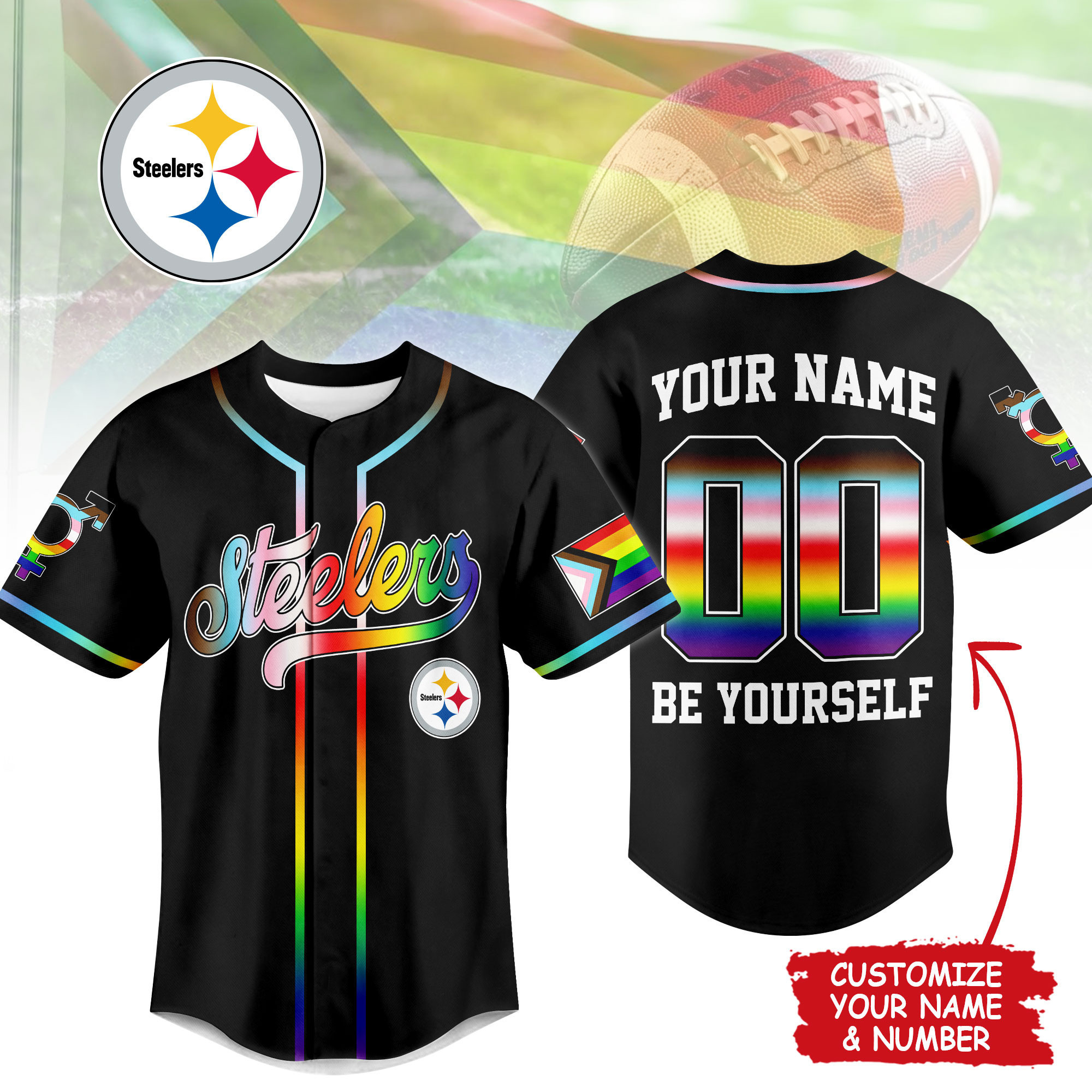 Pittsburgh Steelers | Premium NFL Pride Month Limited Edition Jersey NTH1