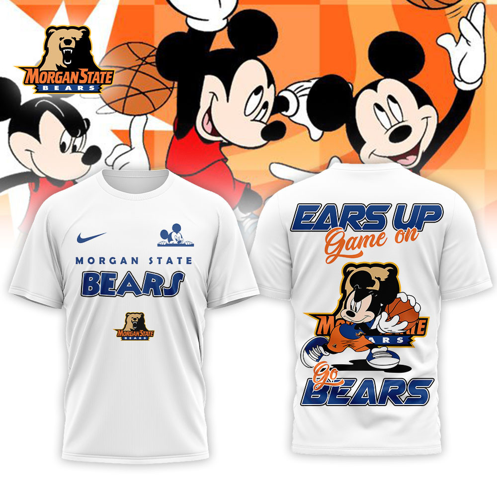 Morgan State Bears | Premium NCAA Mickey Ears Up Game On 3D T-Shirt PB6640Q