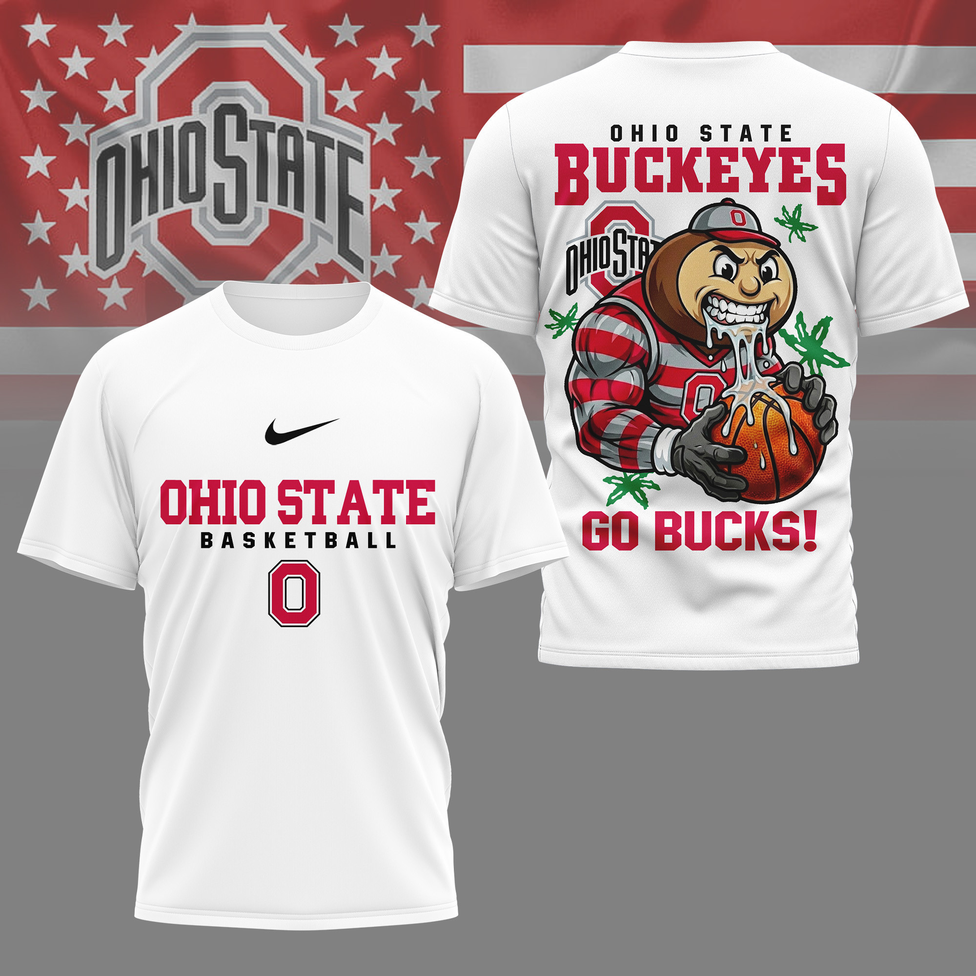 Ohio State Buckeyes | Premium NCAA GameDay Basketball 3D Shirt NY