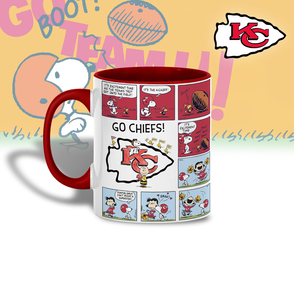 Kansas City Chiefs | Premium NFL Peanuts Comic Mug HY
