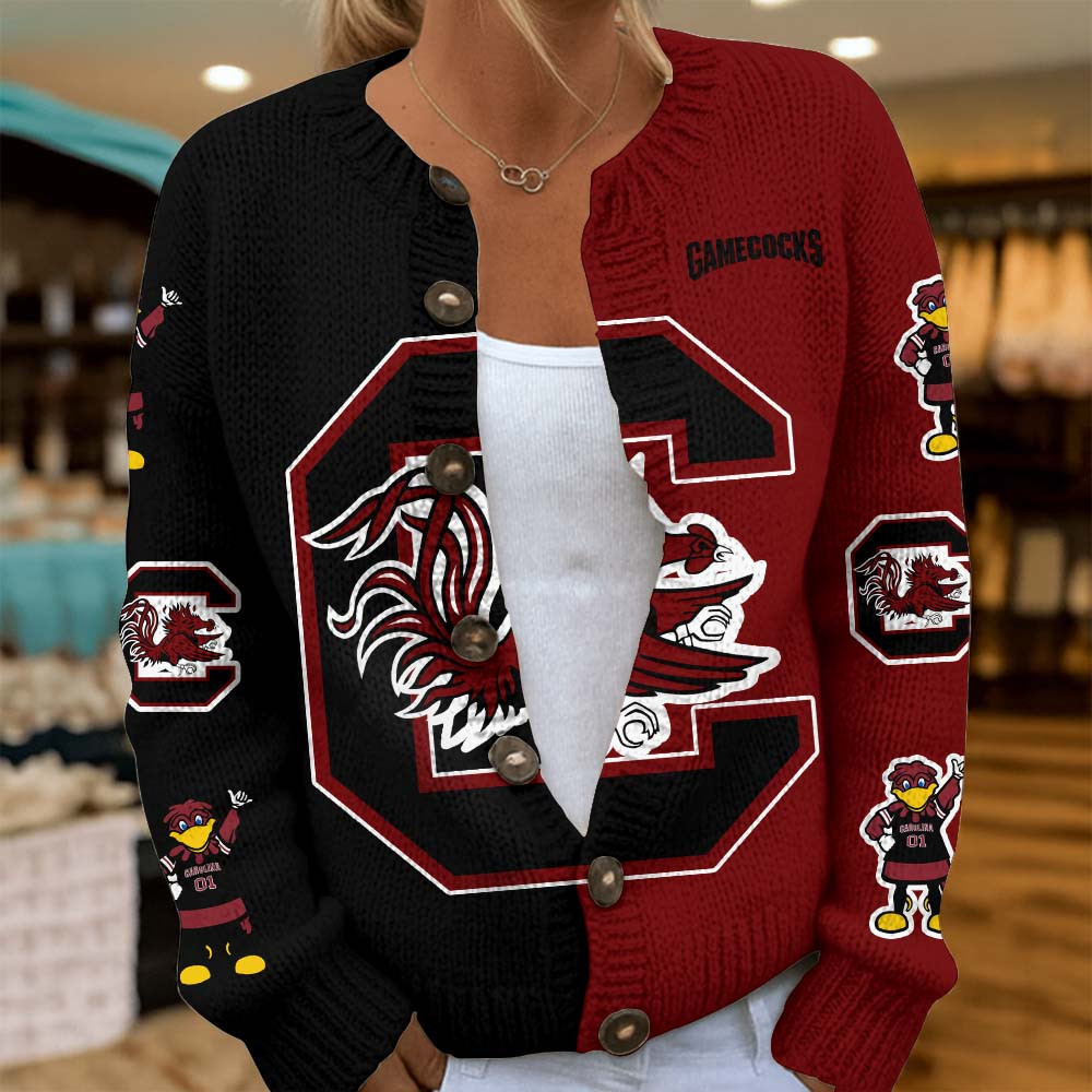 South Carolina Gamecocks | Premium NCAA Cozy Split Knit Cardigan x Game Day Edition PBYSKV1