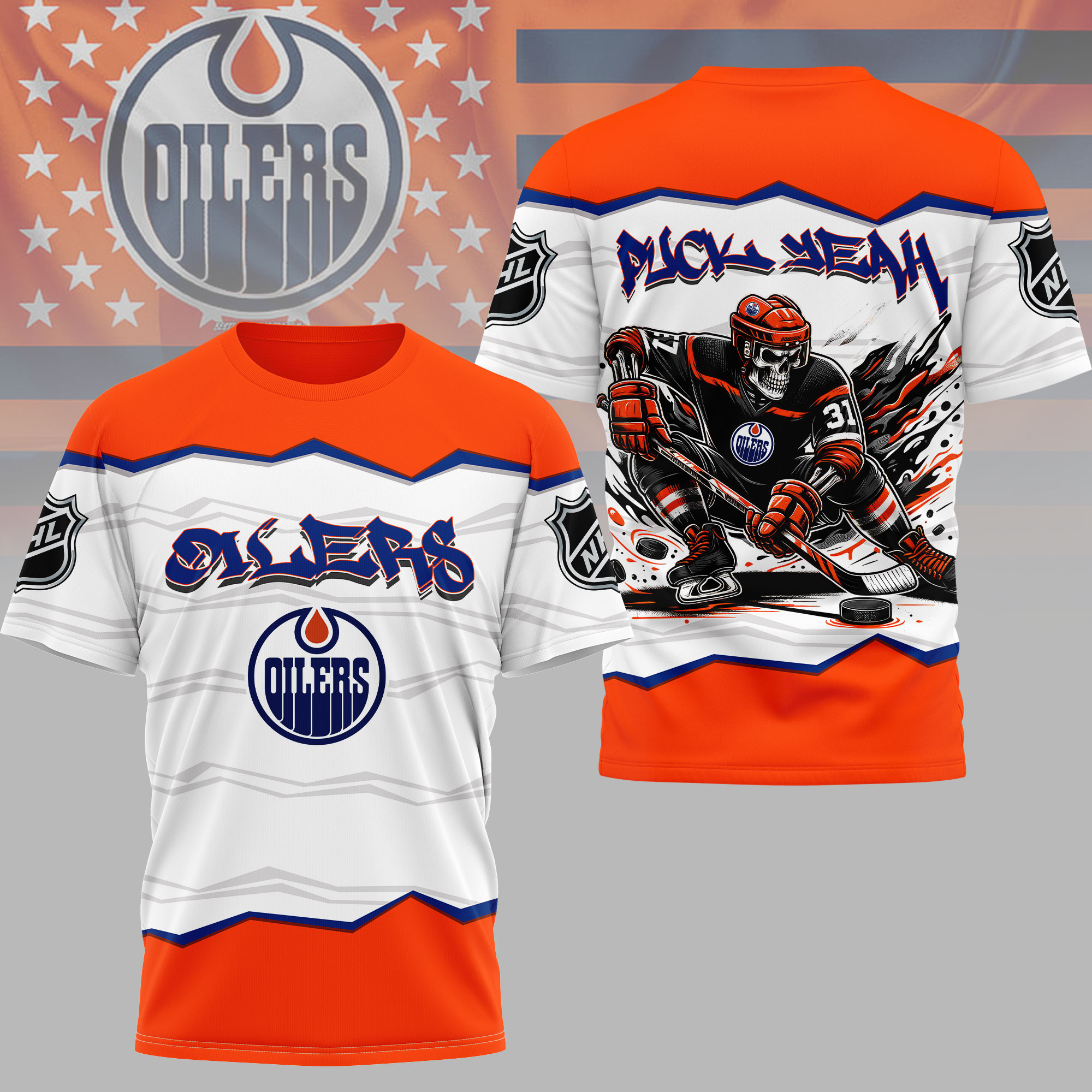 Edmonton Oilers | Premium NHL Puck Yeah 3D Shirt HY