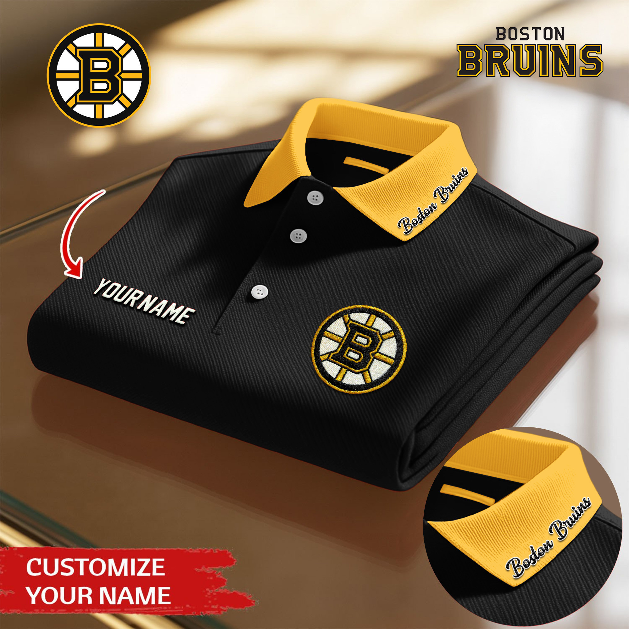 Boston Bruins | Premium NHL Polo Shirt TD