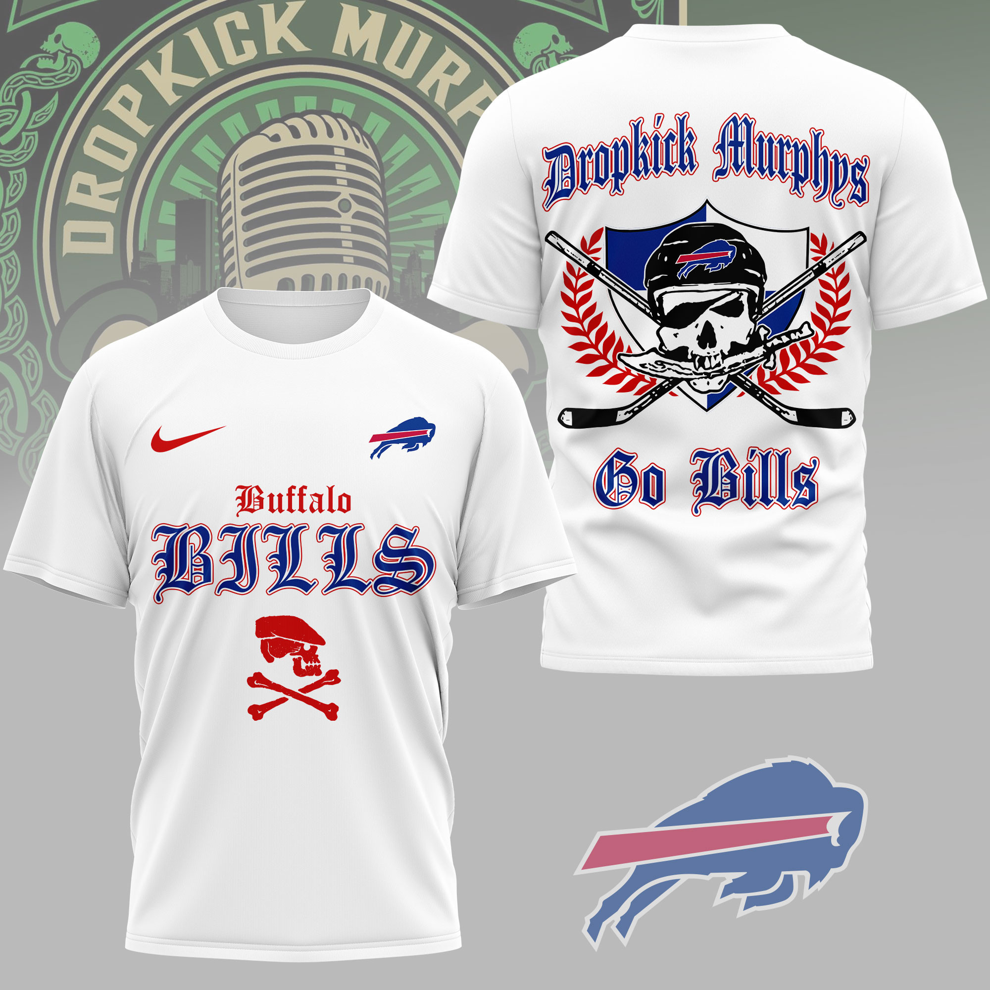 Buffalo Bills | Premium NFL Dropkick Murphys Fan 3D Shirt NY