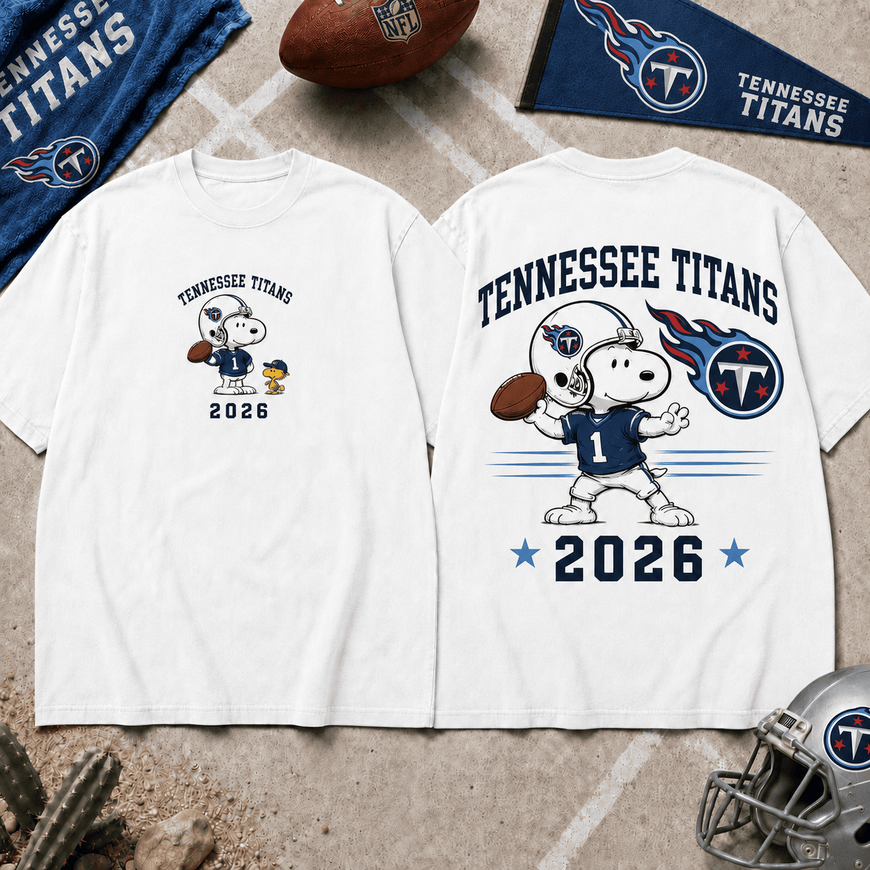Tennessee Titans | Premium Snoopy NFL Football 2026 3D Shirt For Football Fans NNK