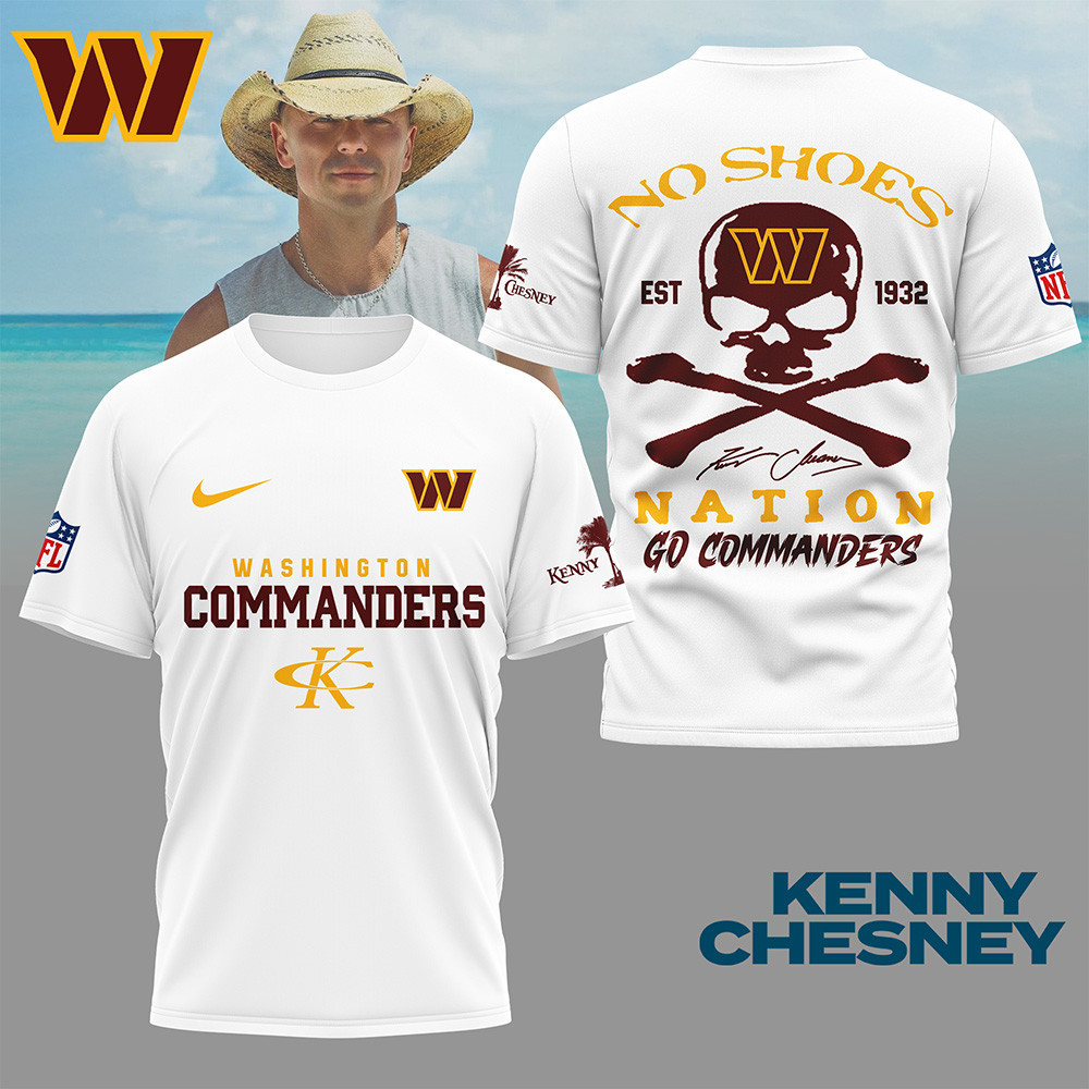 Washington Commanders | Premium NFL Kenny Chesney Fan 3D Shirt NY