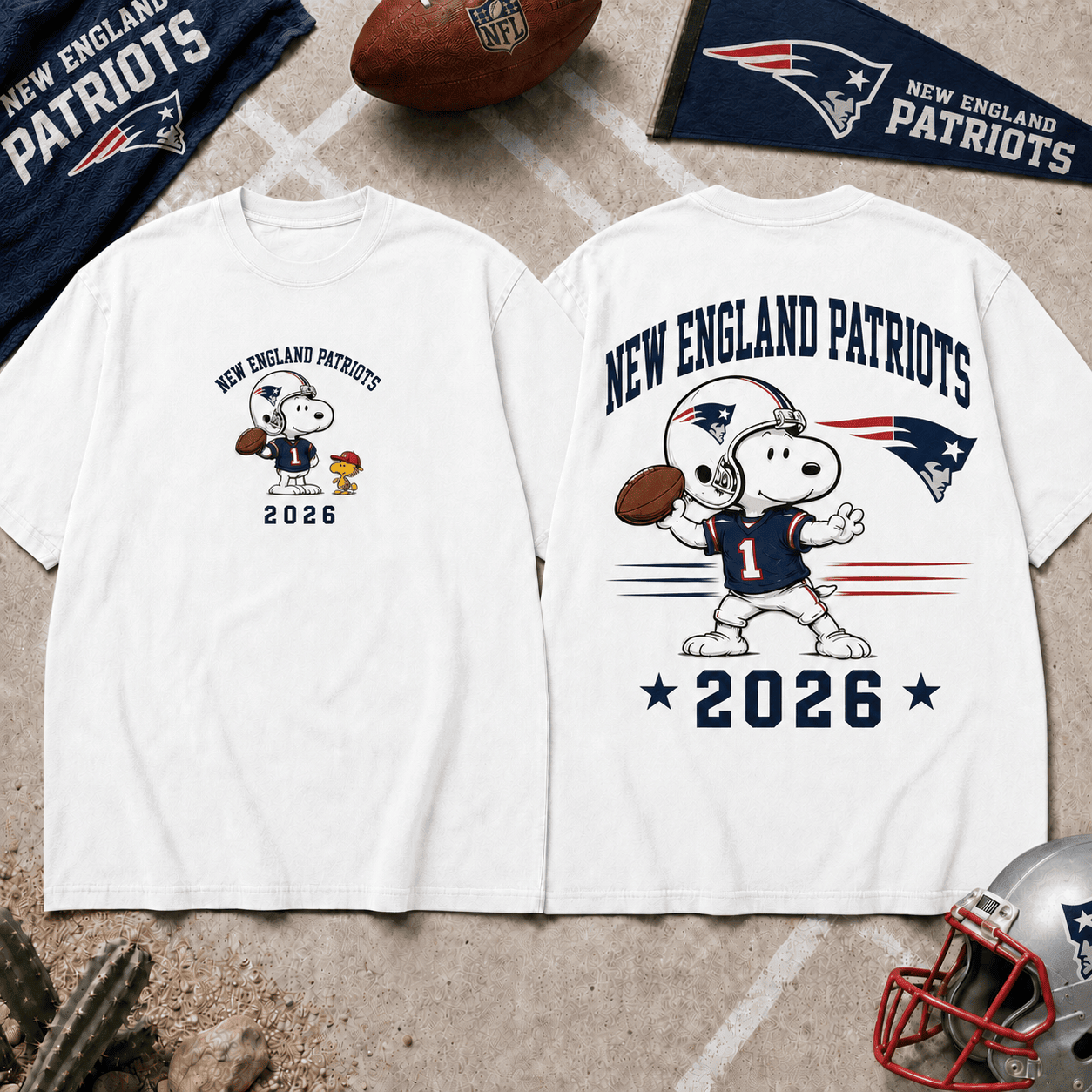 New England Patriots | Premium Snoopy NFL Football 2026 3D Shirt For Football Fans NNK