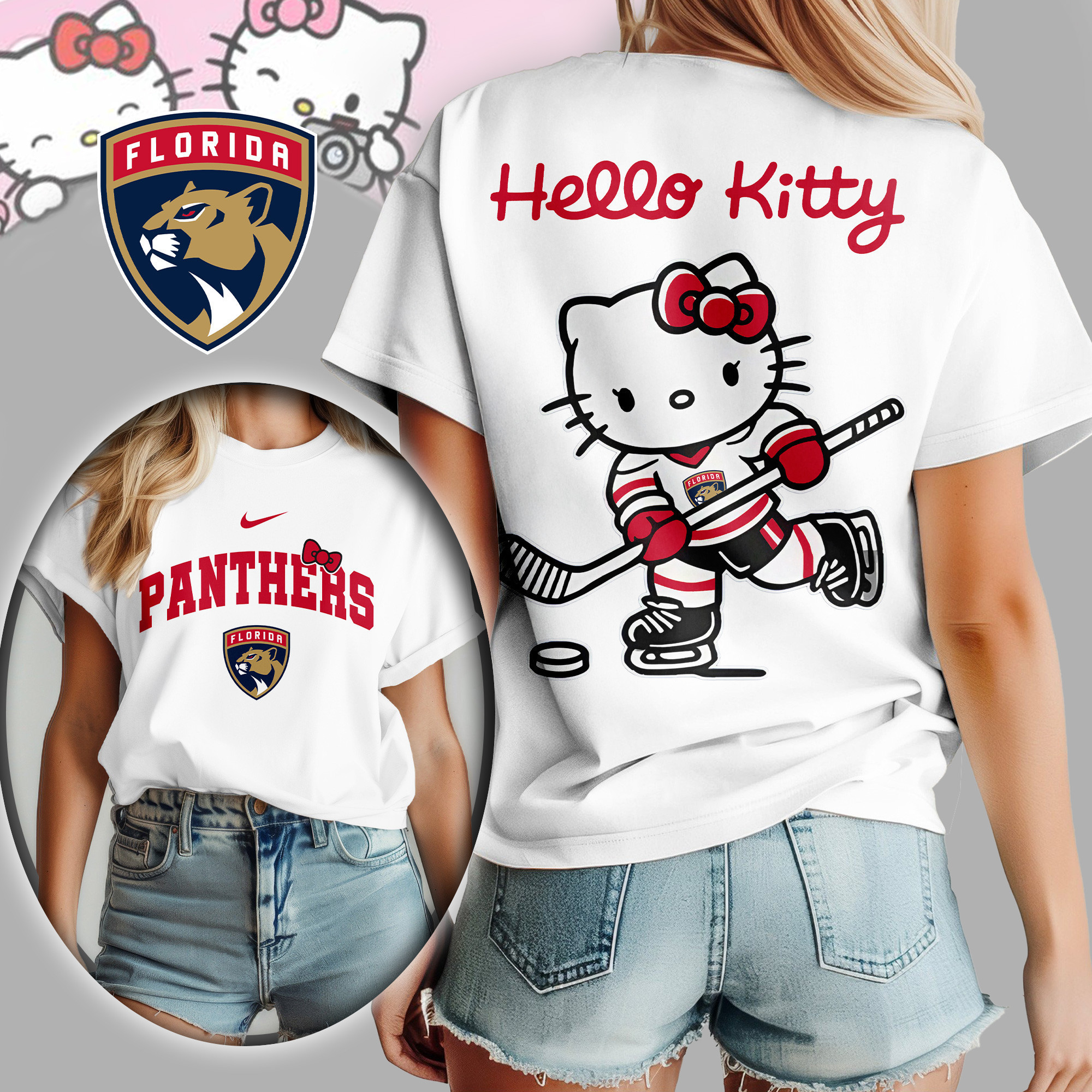 Florida Panthers | Premium NHL x Hello Kitty Women Shirt TD