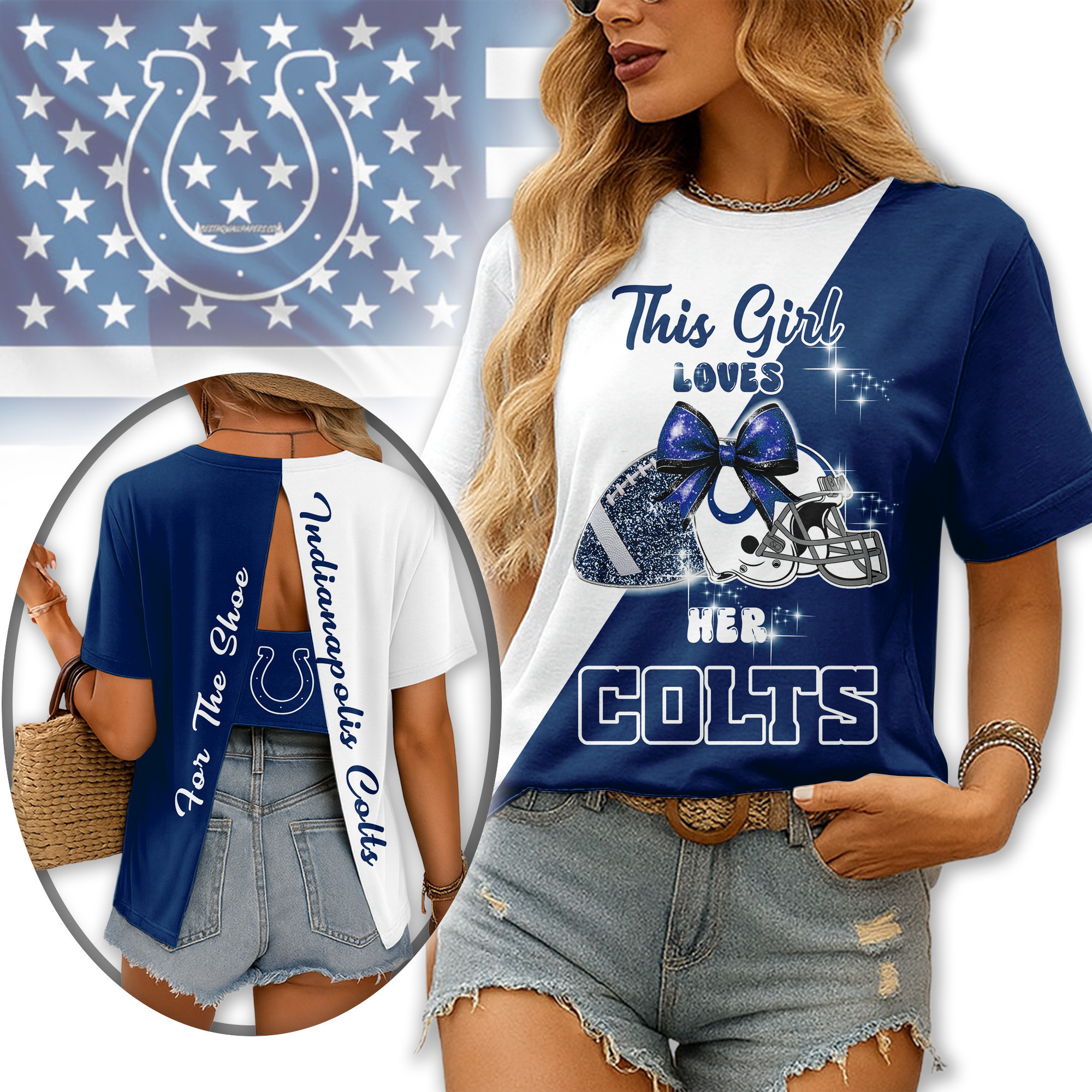 Indianapolis Colts | Premium NFL Back Slit Short Sleeve TD
