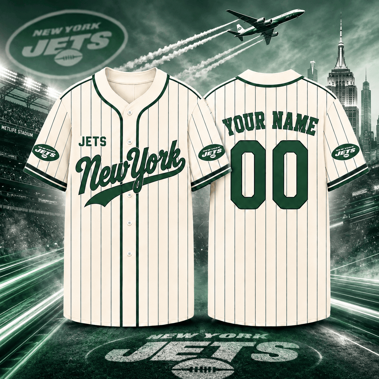 New York Jets | Premium NFL Personalized Game Day Jersey NNK