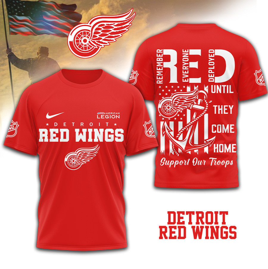 Detroit Red Wings | Premium NHL Red Friday Shirt TD