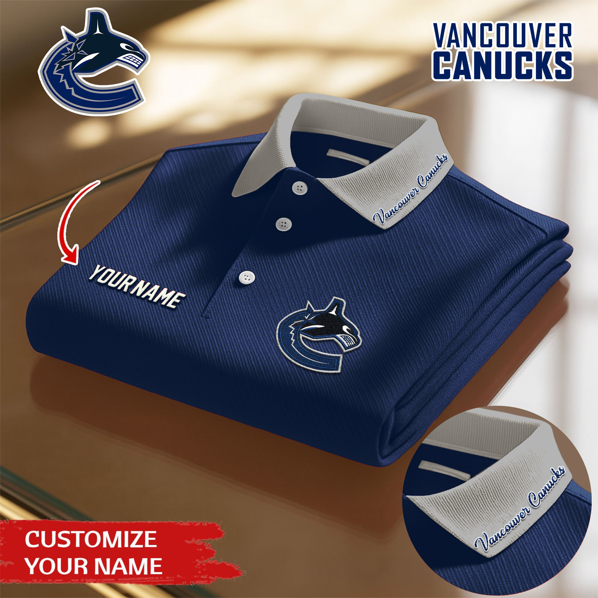 Vancouver Canucks | Premium NHL Polo Shirt TD