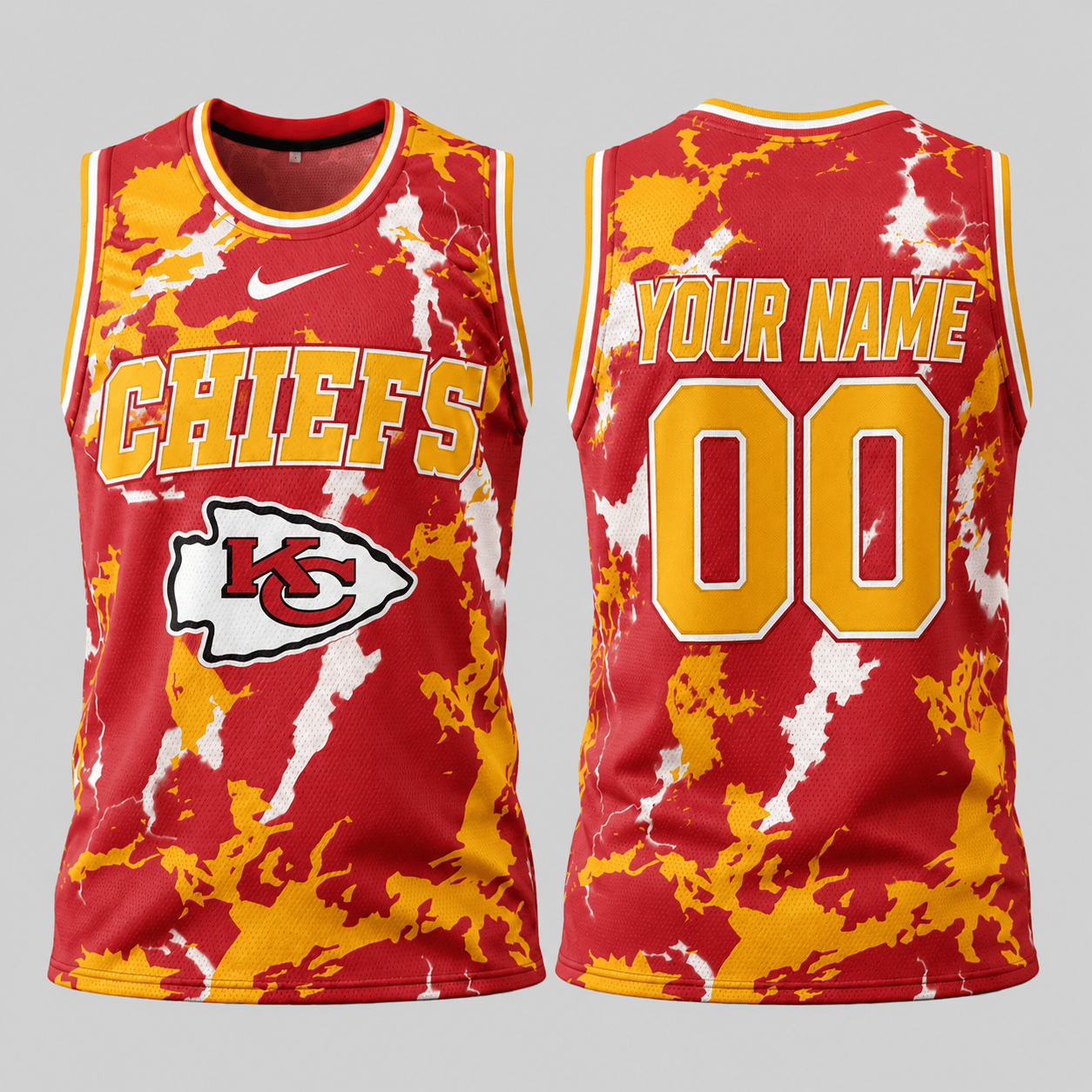 Kansas City Chiefs | Premium NFL Paint Splash Performance Tank Top TD