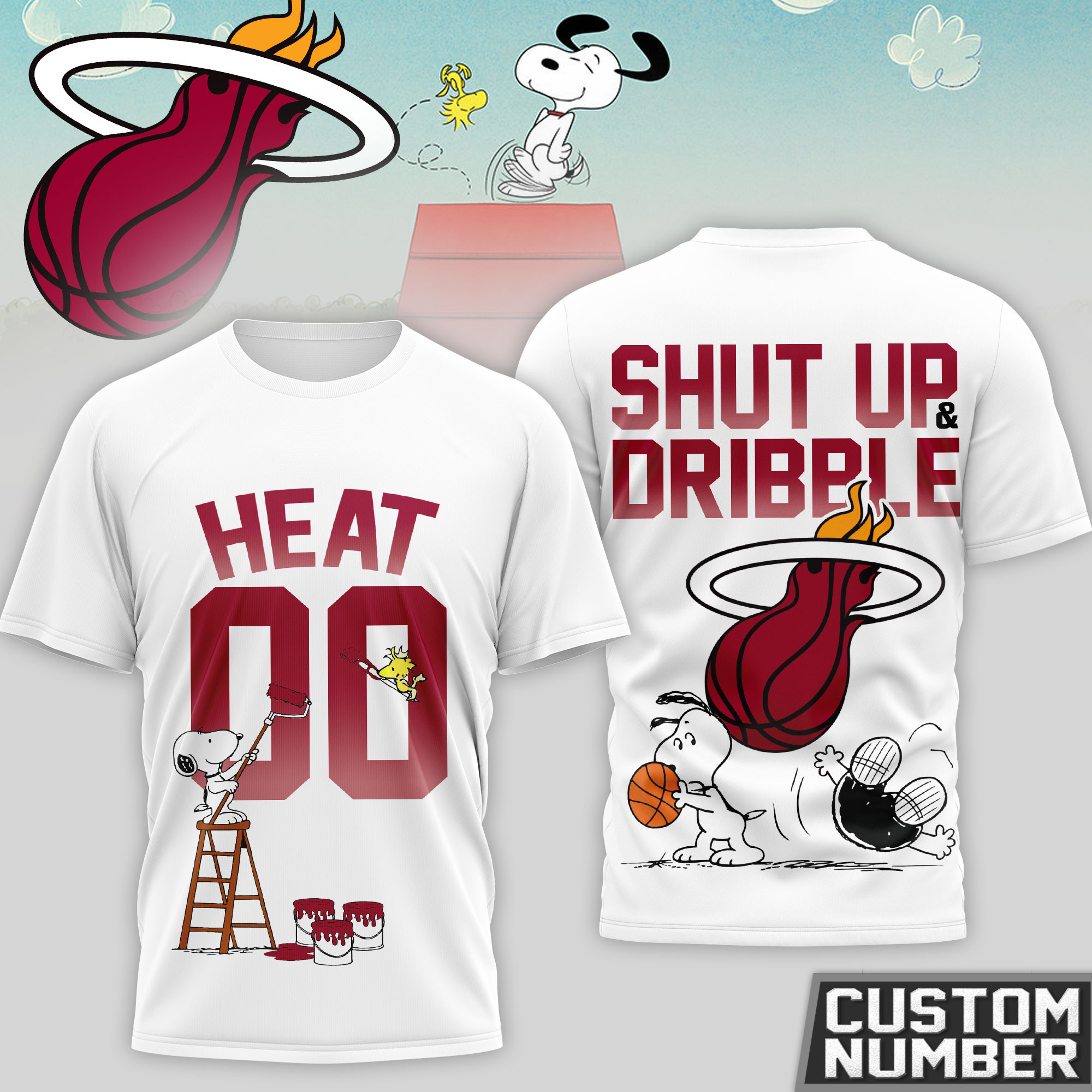 Miami Heat | Premium NBA Snoopy 3D Shirt HY