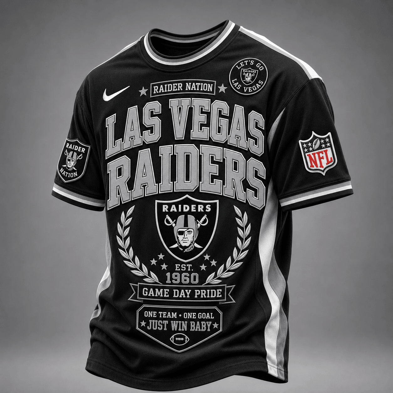 Las Vegas Raiders | Premium NFL Classic Game Day Football Fan T-Shirt TD