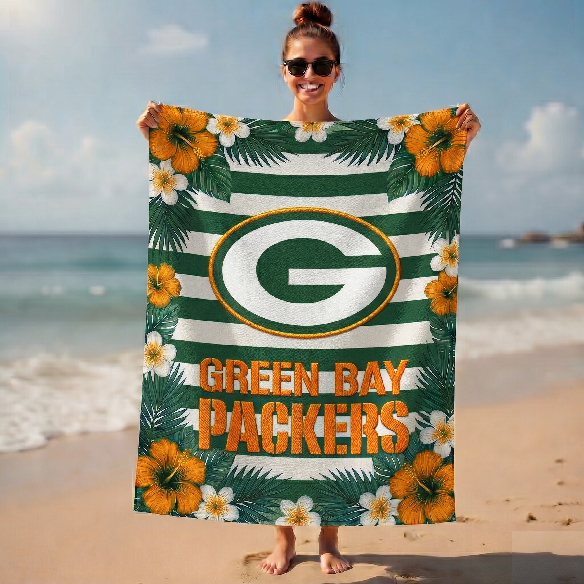 Green Bay Packers | Premium NFL Tropical Beach Towel NY