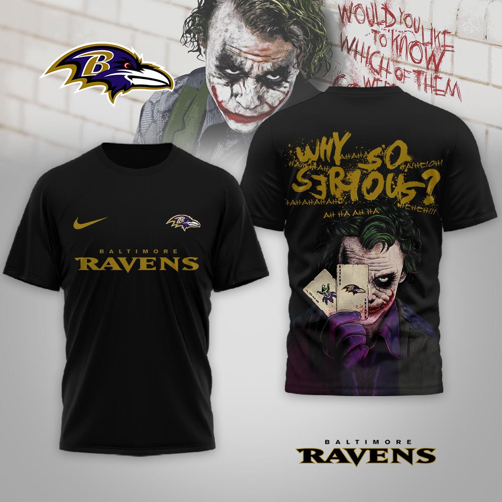 Baltimore Ravens | Premium NFL Joker Why So Serious 3D Shirt NP