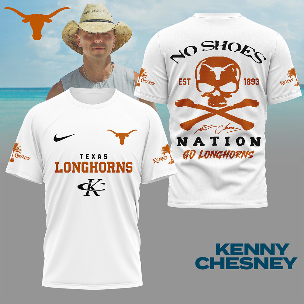Texas Longhorns | Premium NCAA Kenny Chesney Fan 3D Shirt NY