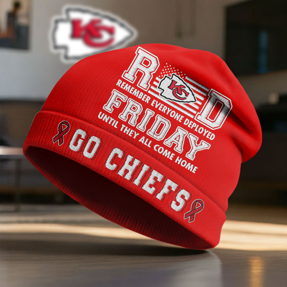 Kansas City Chiefs | Premium NFL Red Friday Beanie Hat NY