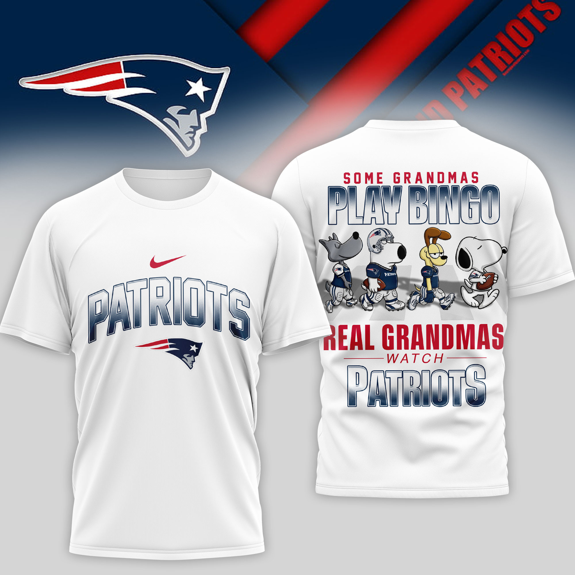 New England Patriots | Premium NFL Prime Time 3D Shirt NTH1