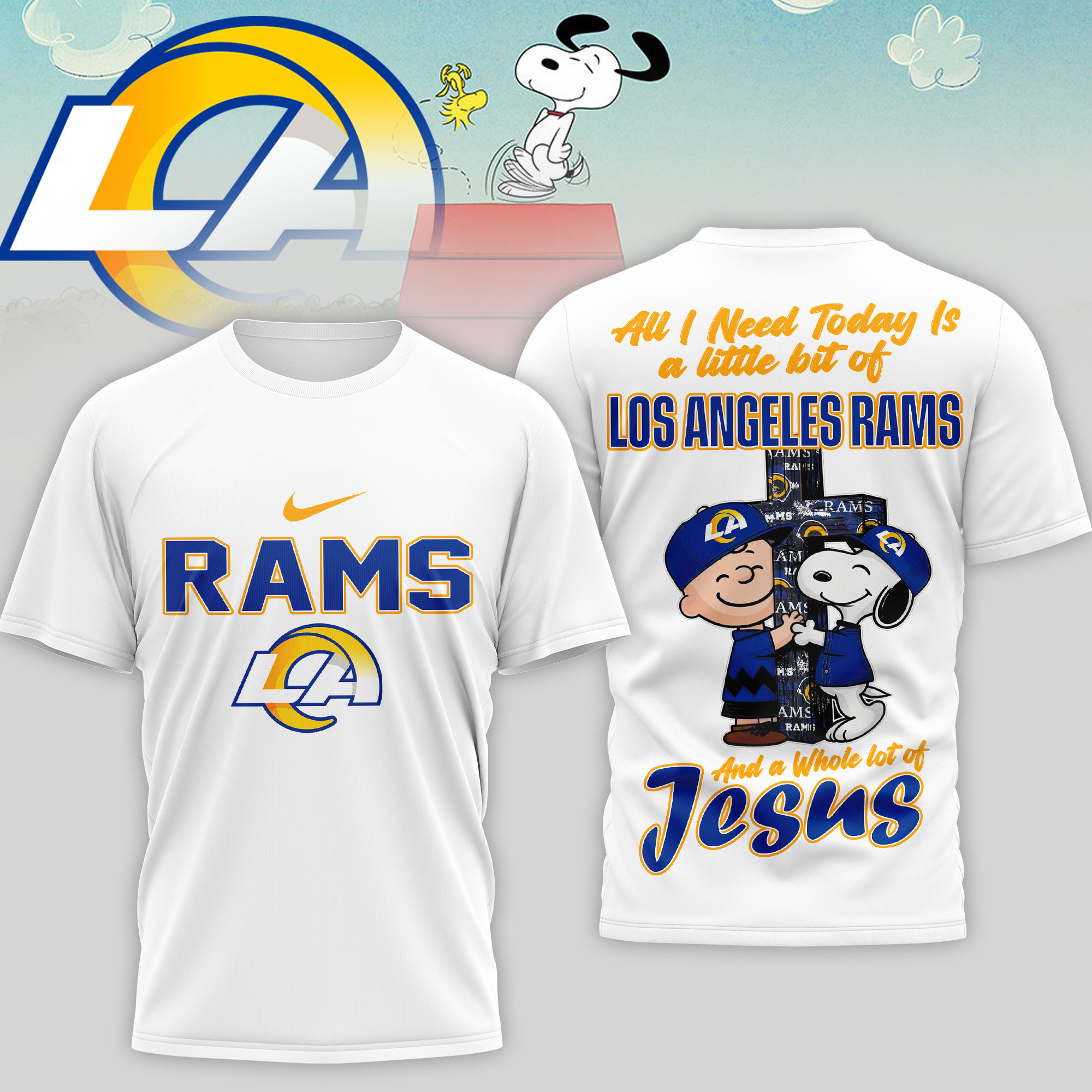 Los Angeles Rams | Premium NFL League Blessing 3D Shirt NTH1