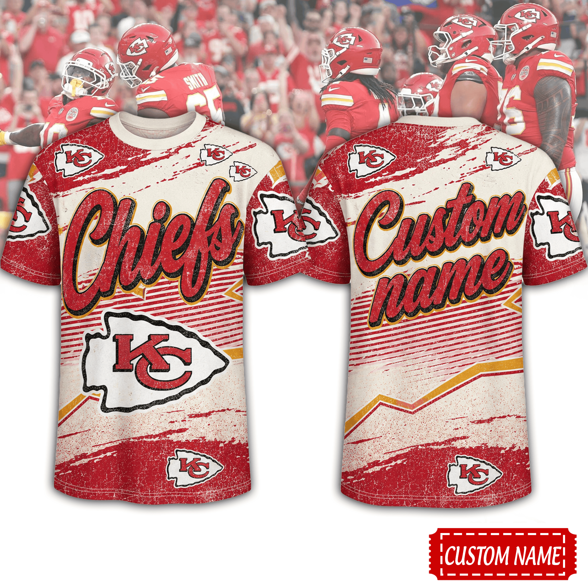 Kansas City Chiefs | Premium NFL Team Energy Custom 3D Shirt NTH1