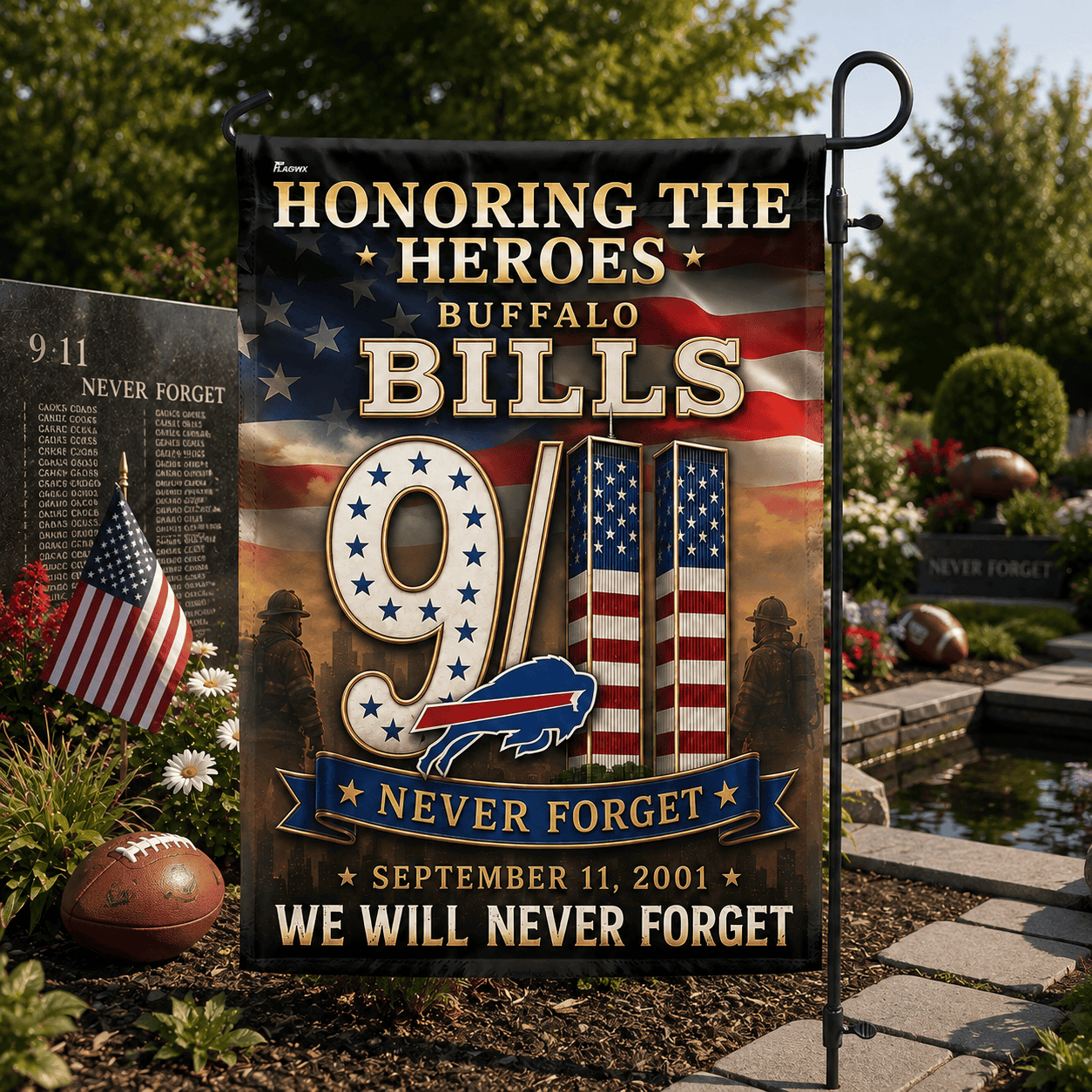 Buffalo Bills | Premium NFL Never Forget 9/11 Flag NY
